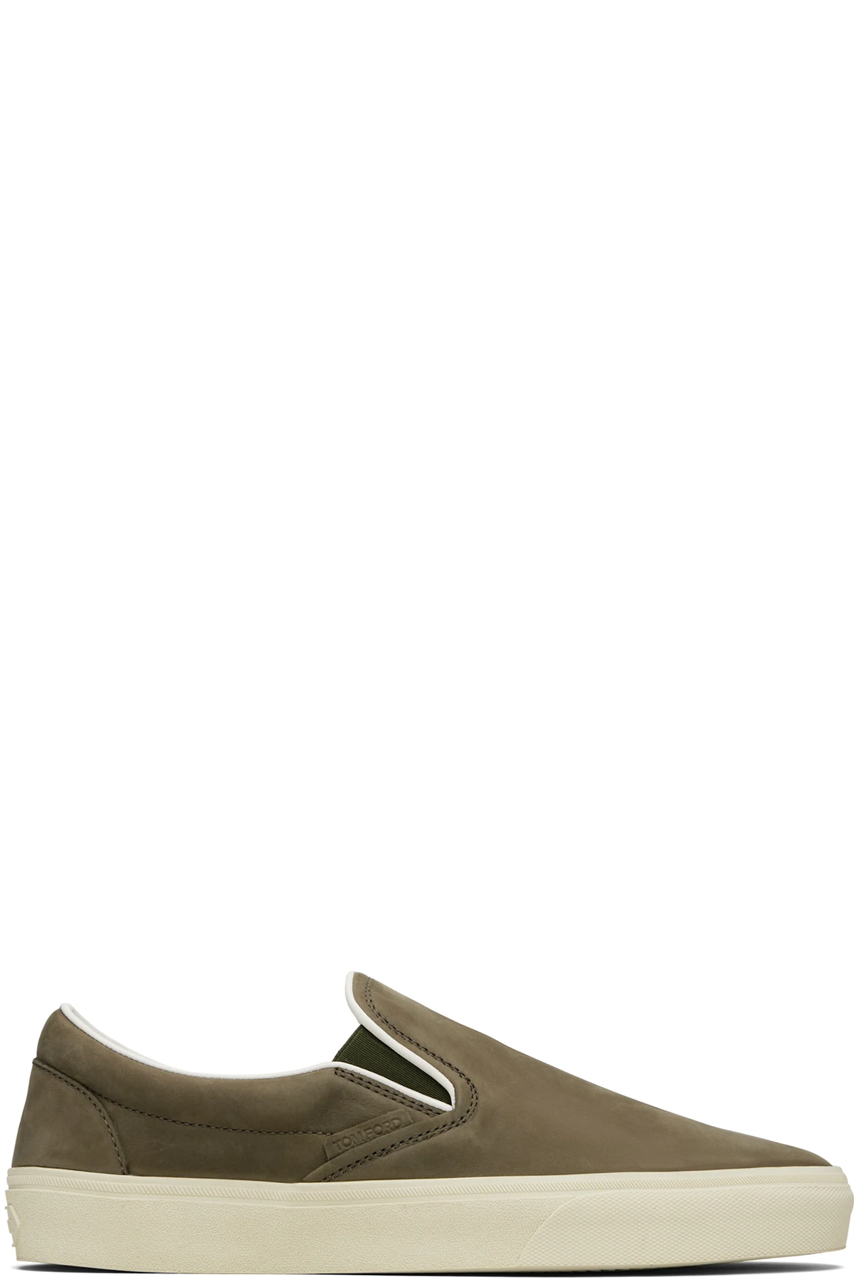 Khaki Nubuck Jude Slip On Sneakers