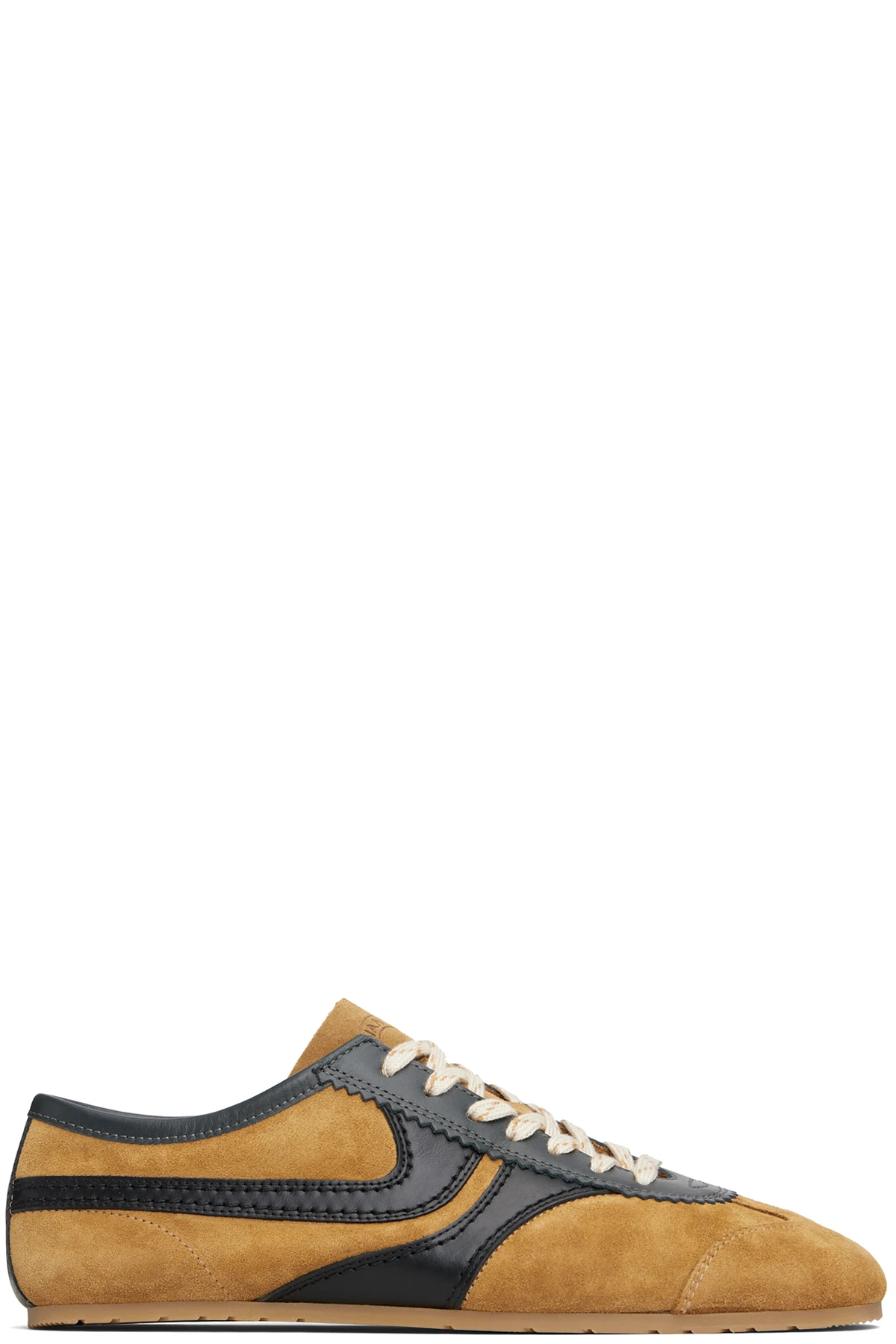 Tan & Black Suede Sneakers