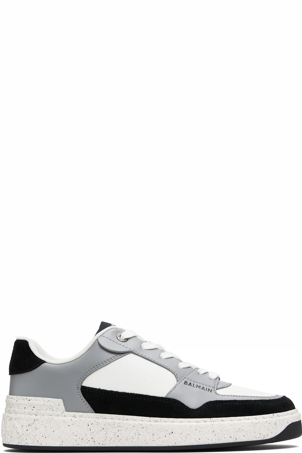 Gray & White B-Court Flip Suede Sneakers