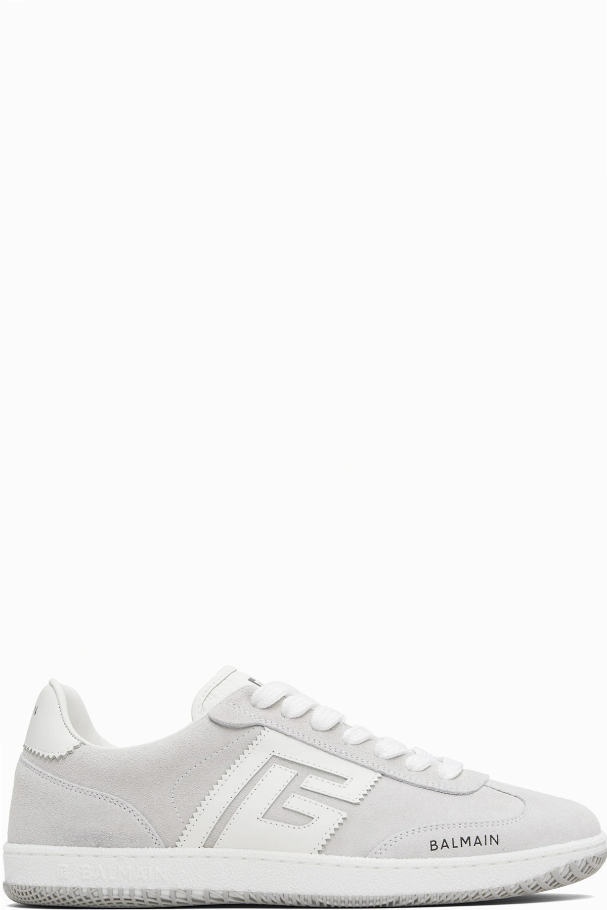 Gray Swan Suede & Smooth Leather Sneakers