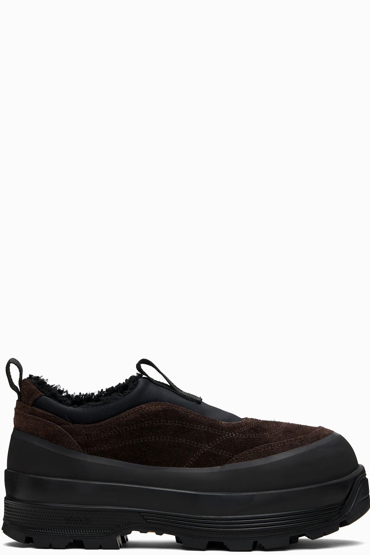 Brown & Black Badia Basso Shearling Sneakers