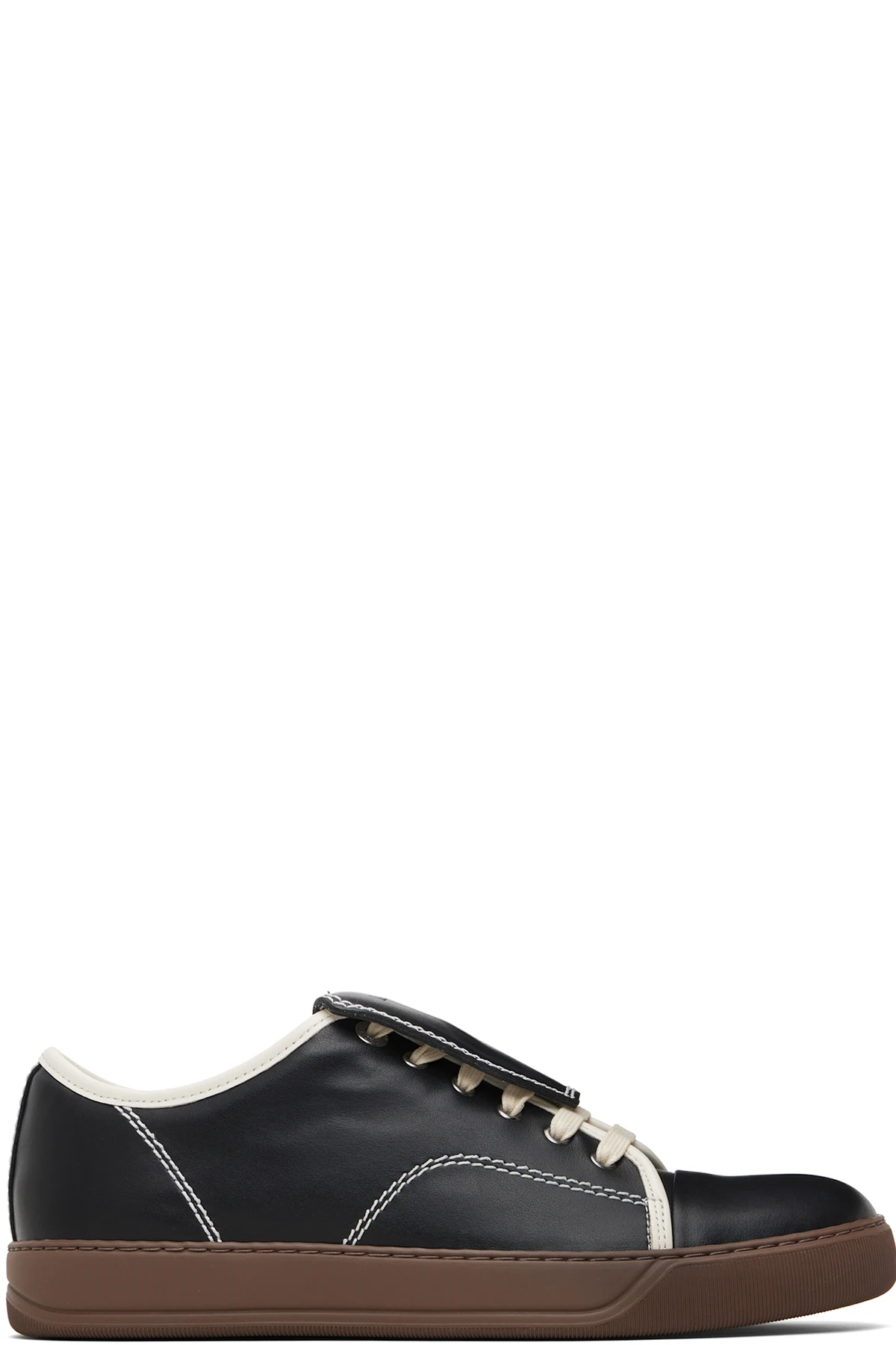 Black DBB1 Leather Tongue Sneakers