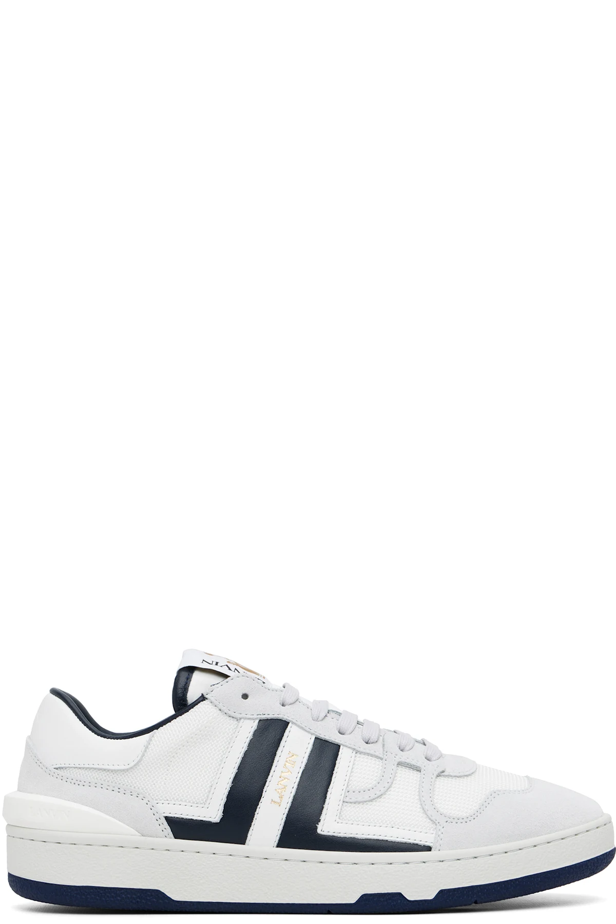 Gray & White Clay Mesh Sneakers