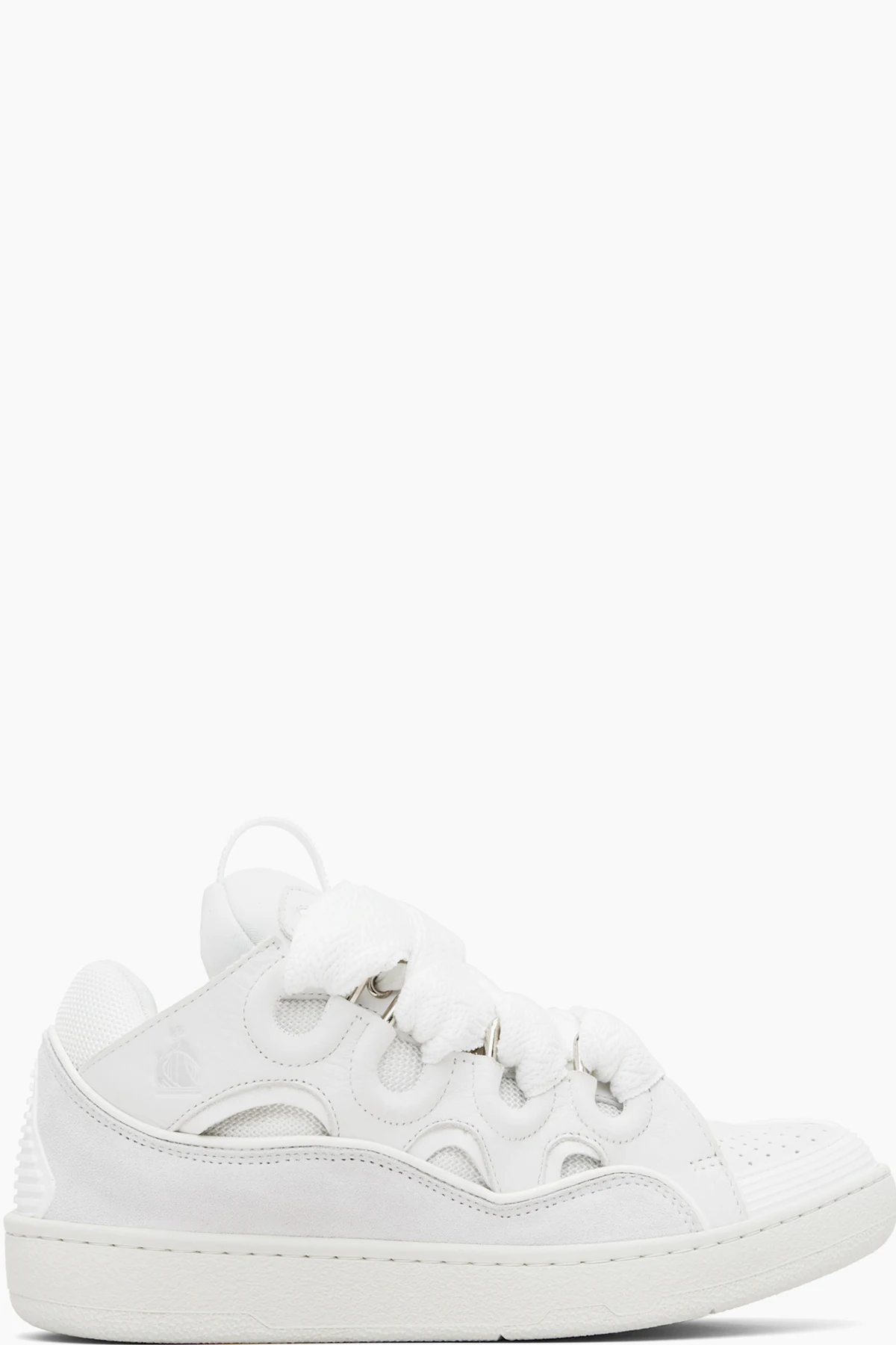 Off-White Leather Curb Sneakers