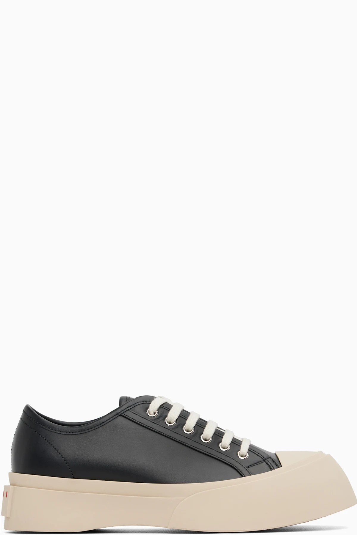 Black Nappa Leather Pablo Lace-Up Sneakers
