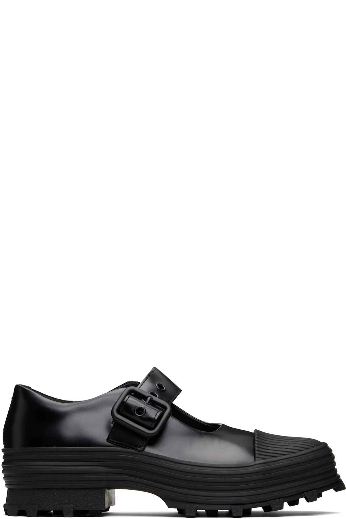 Black Traktori Loafers