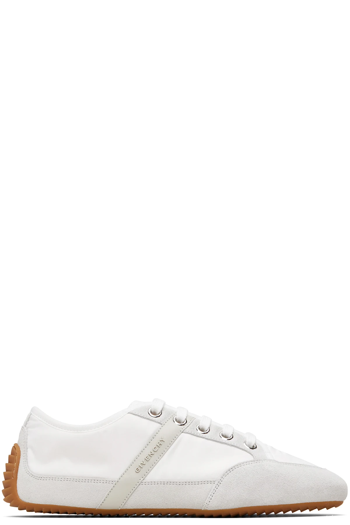 White & Gray Slim Sneakers