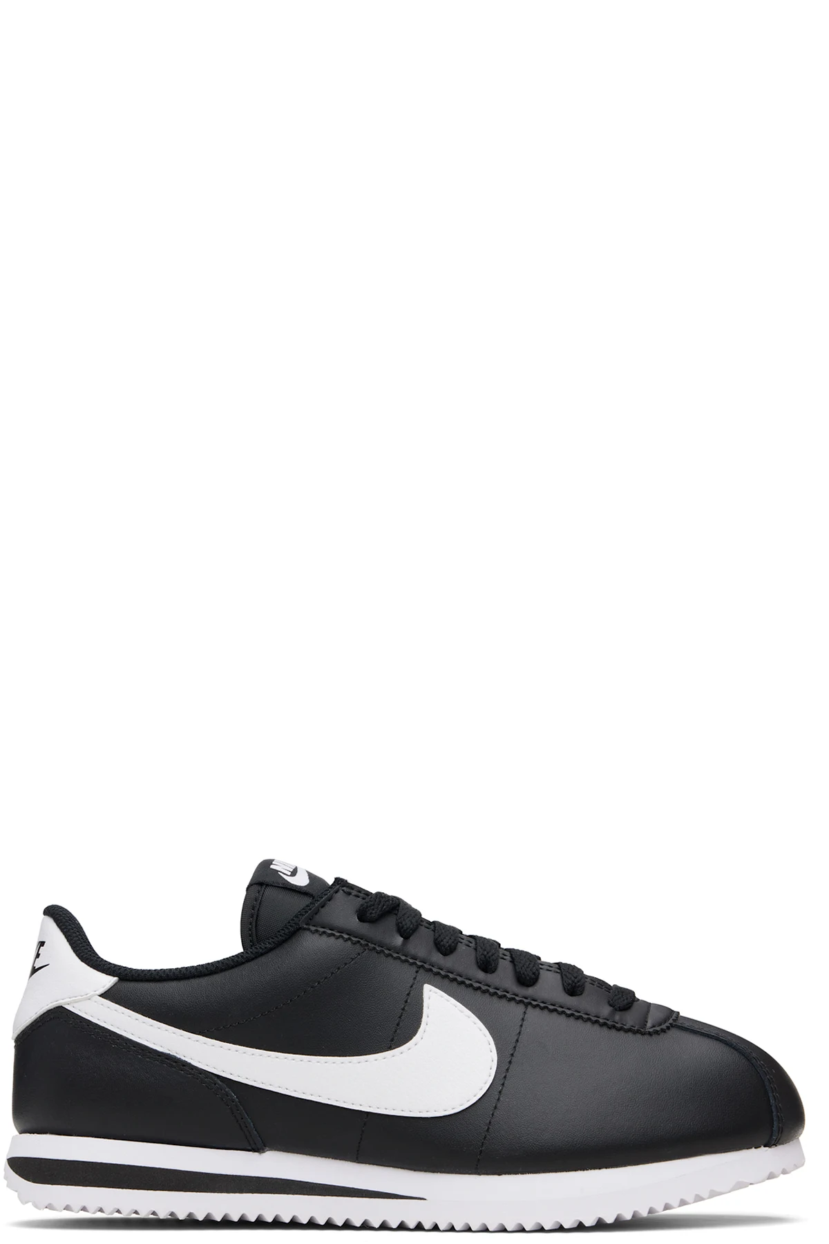 Black Cortez Leather Sneakers