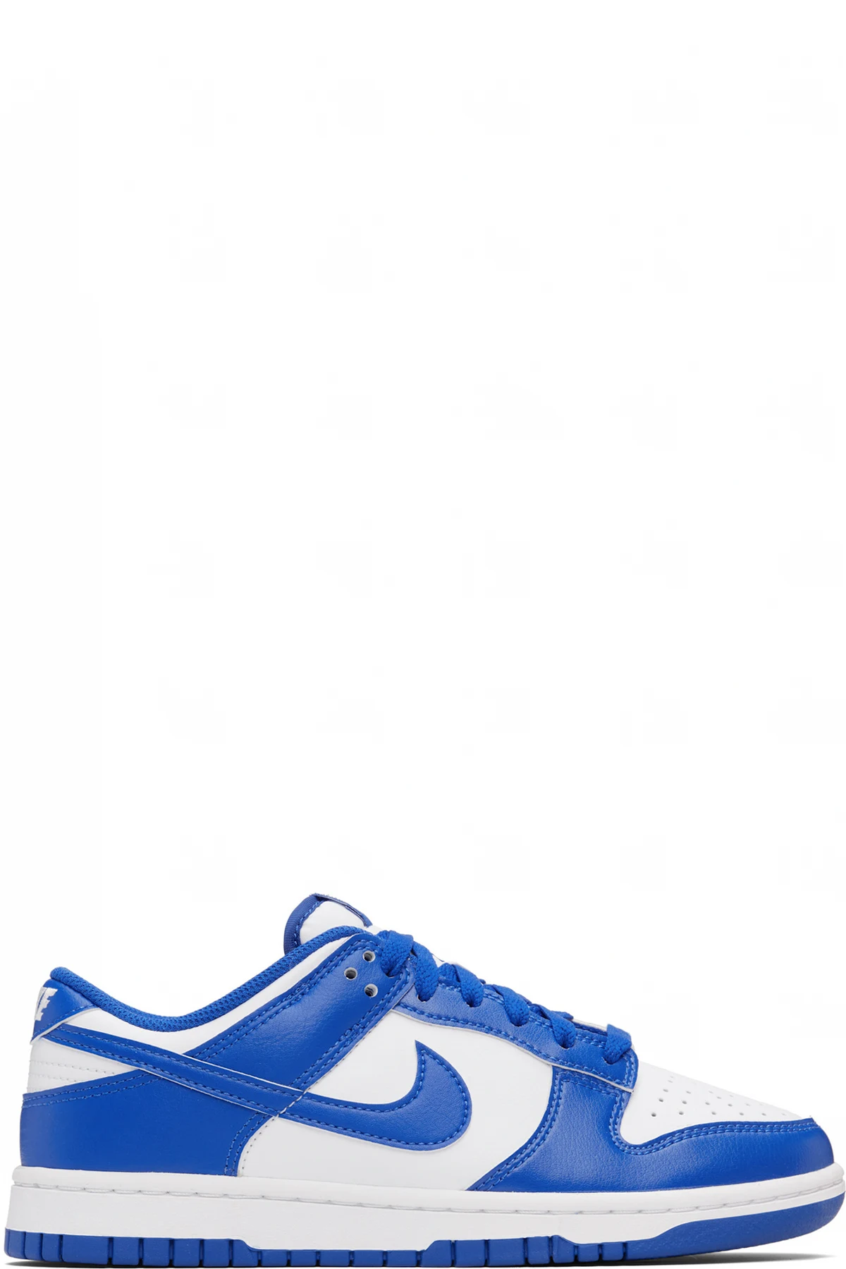 Blue & White Dunk Low Retro Sneakers