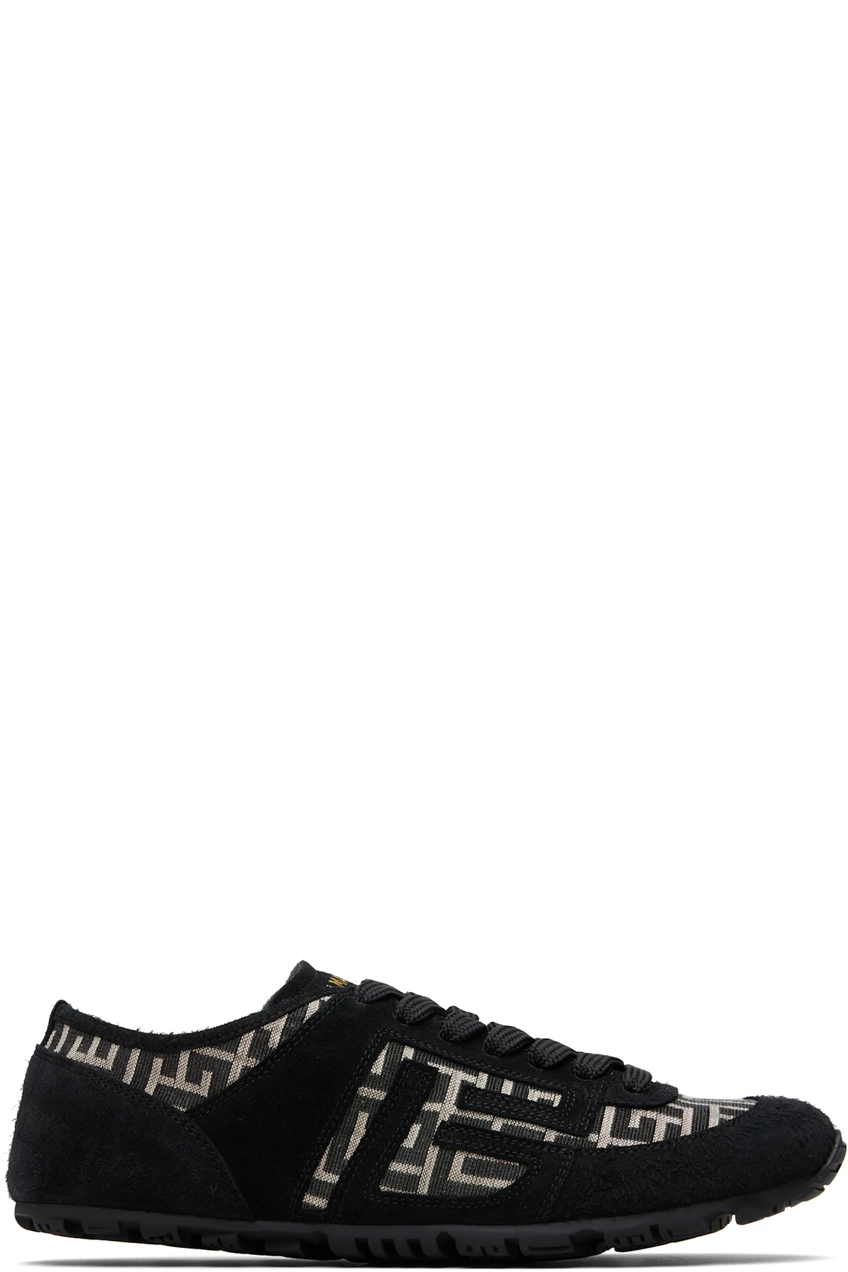 Black Racer 45 Monogram Jacquard Sneakers