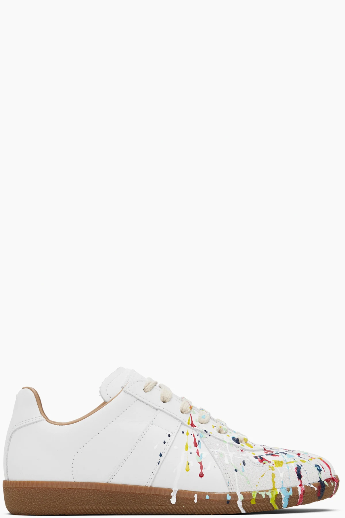 White Paint Replica Sneakers