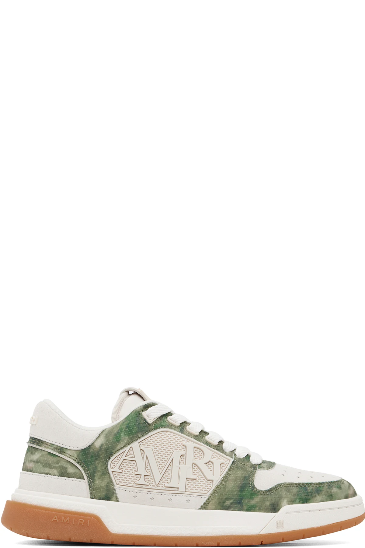 Beige & Khaki Camo Classic Low Sneakers