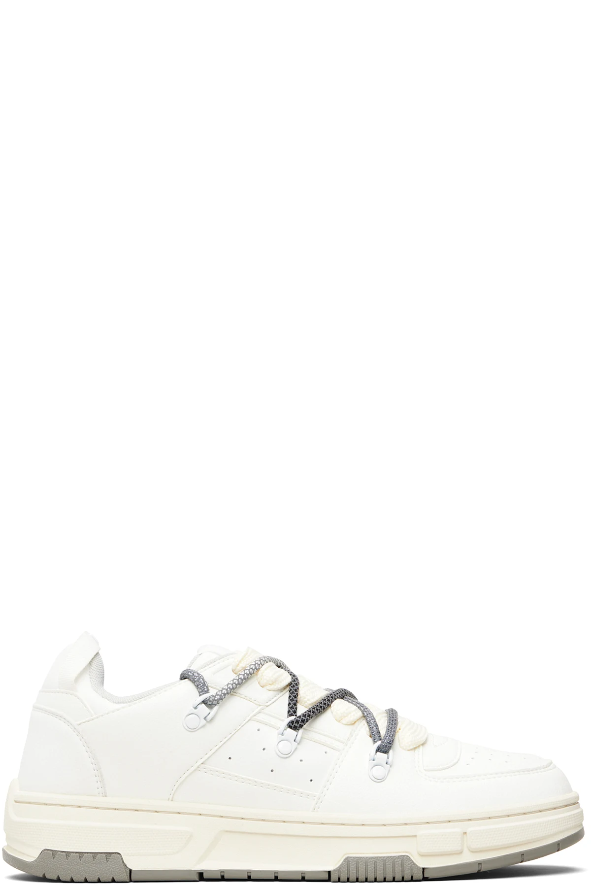 White Perforated Sneakers