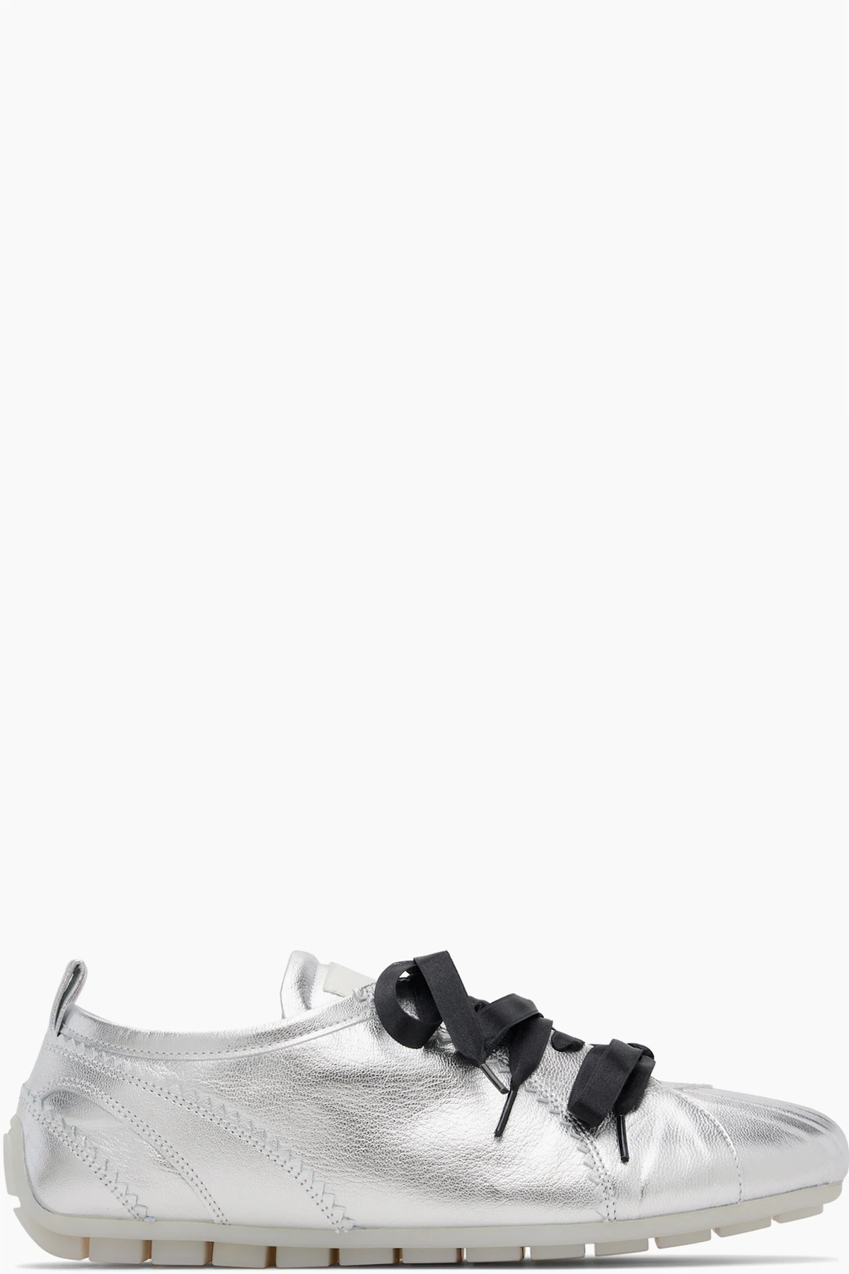 Silver Ballerina Grip Trainers