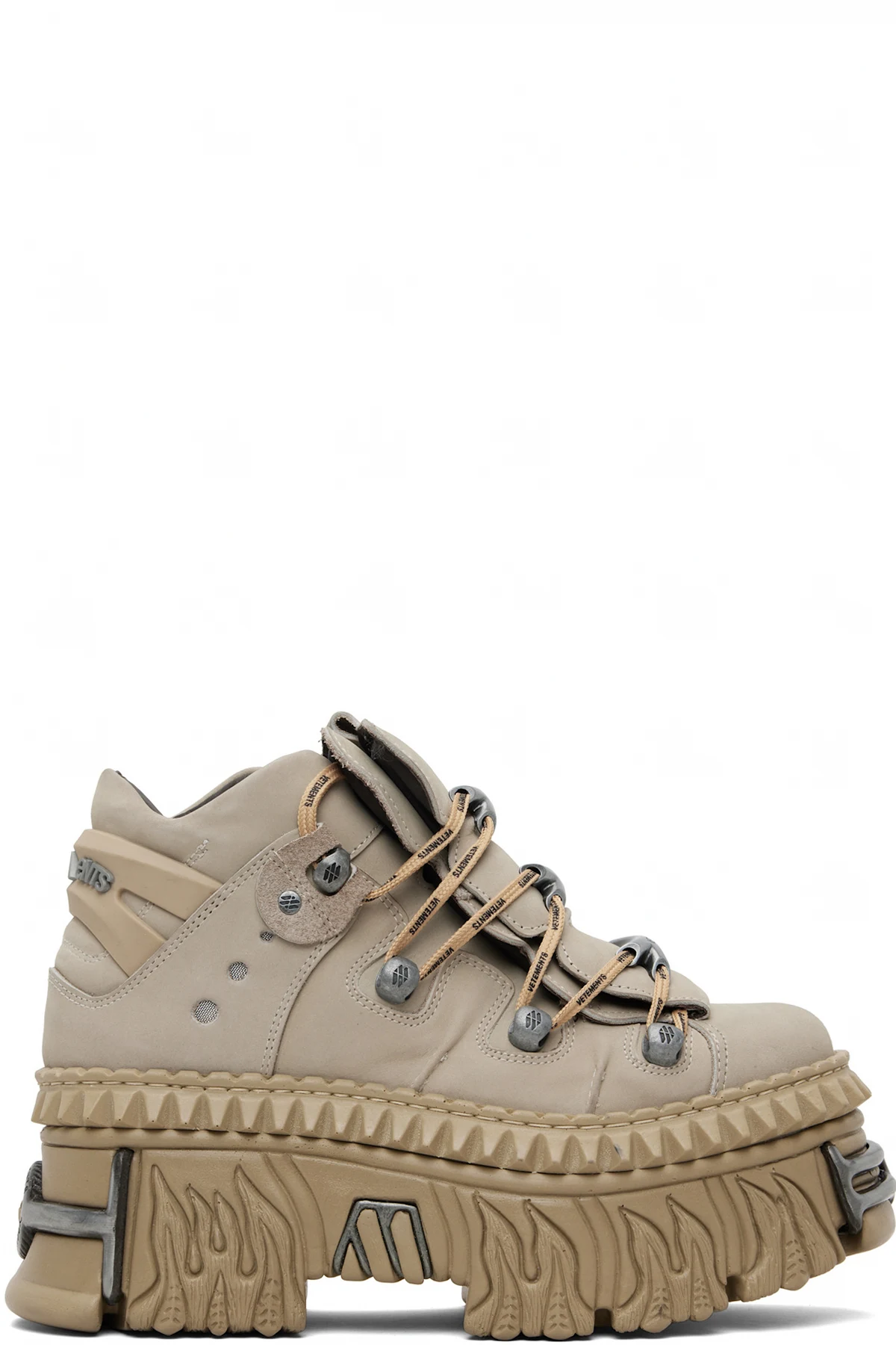 Taupe New Rock Edition Fire Platform Sneakers