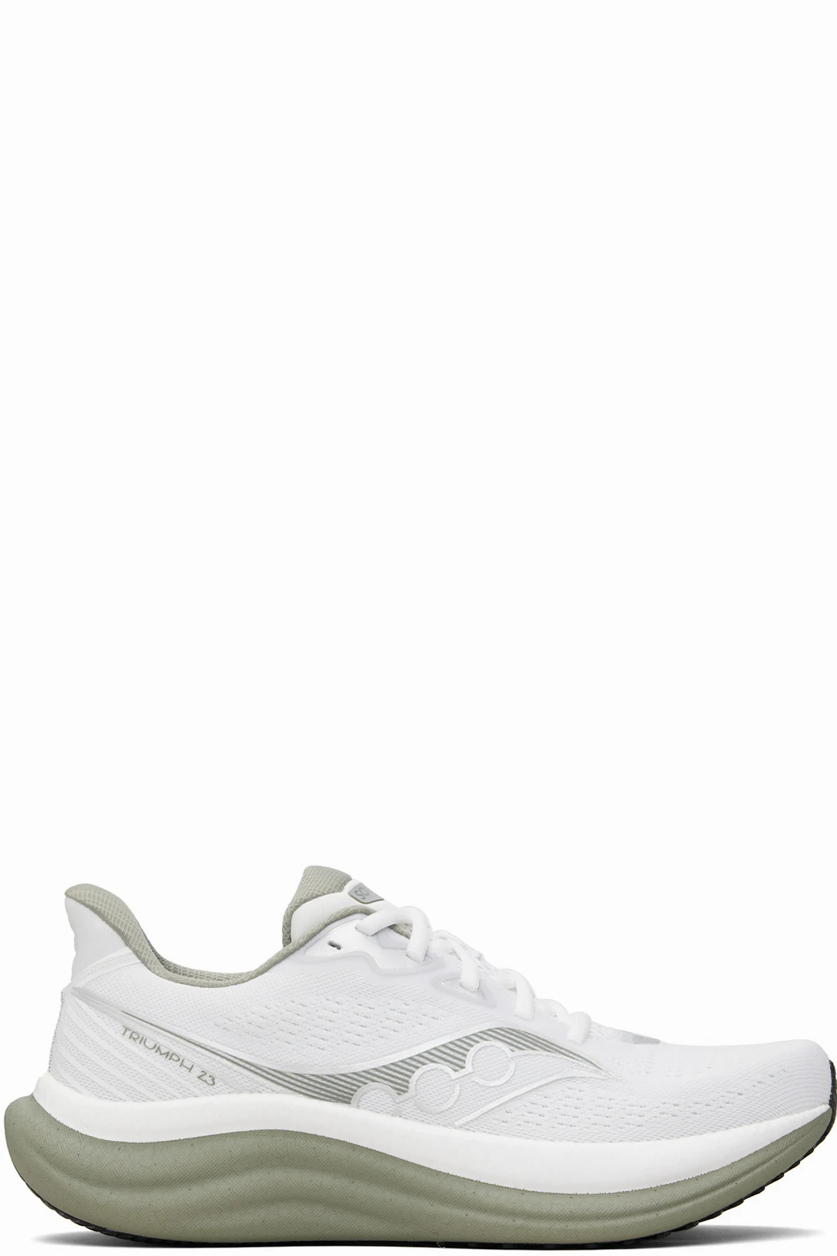 White & Khaki Triumph 23 Sneakers