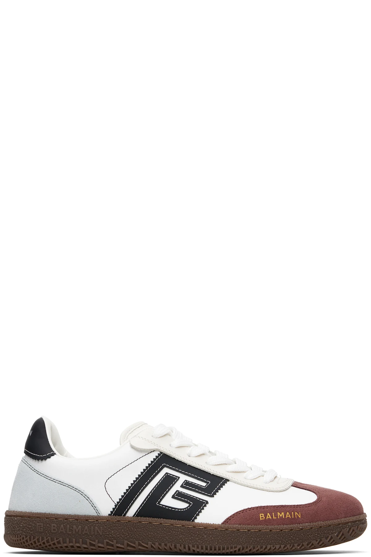White Swan Suede & Nylon Sneakers