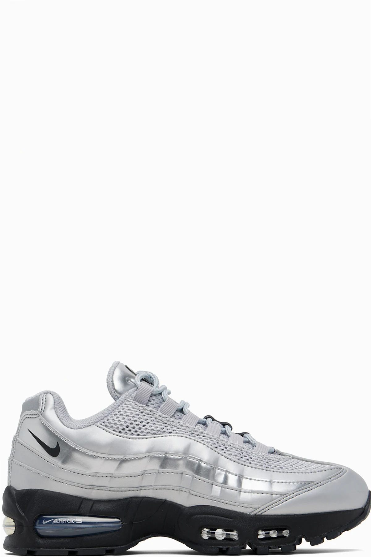 Silver Air Max 95 Big Bubble Sneakers