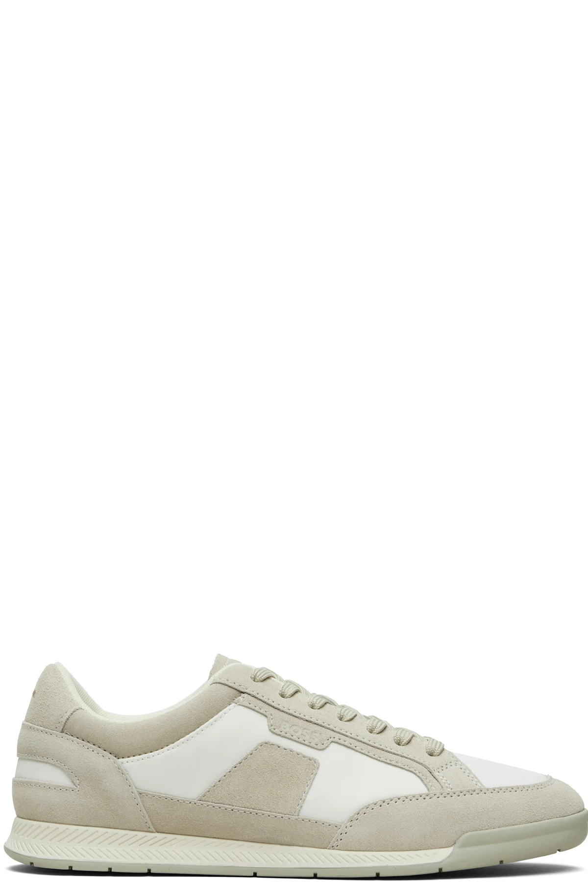 Beige Satin Low Sneakers