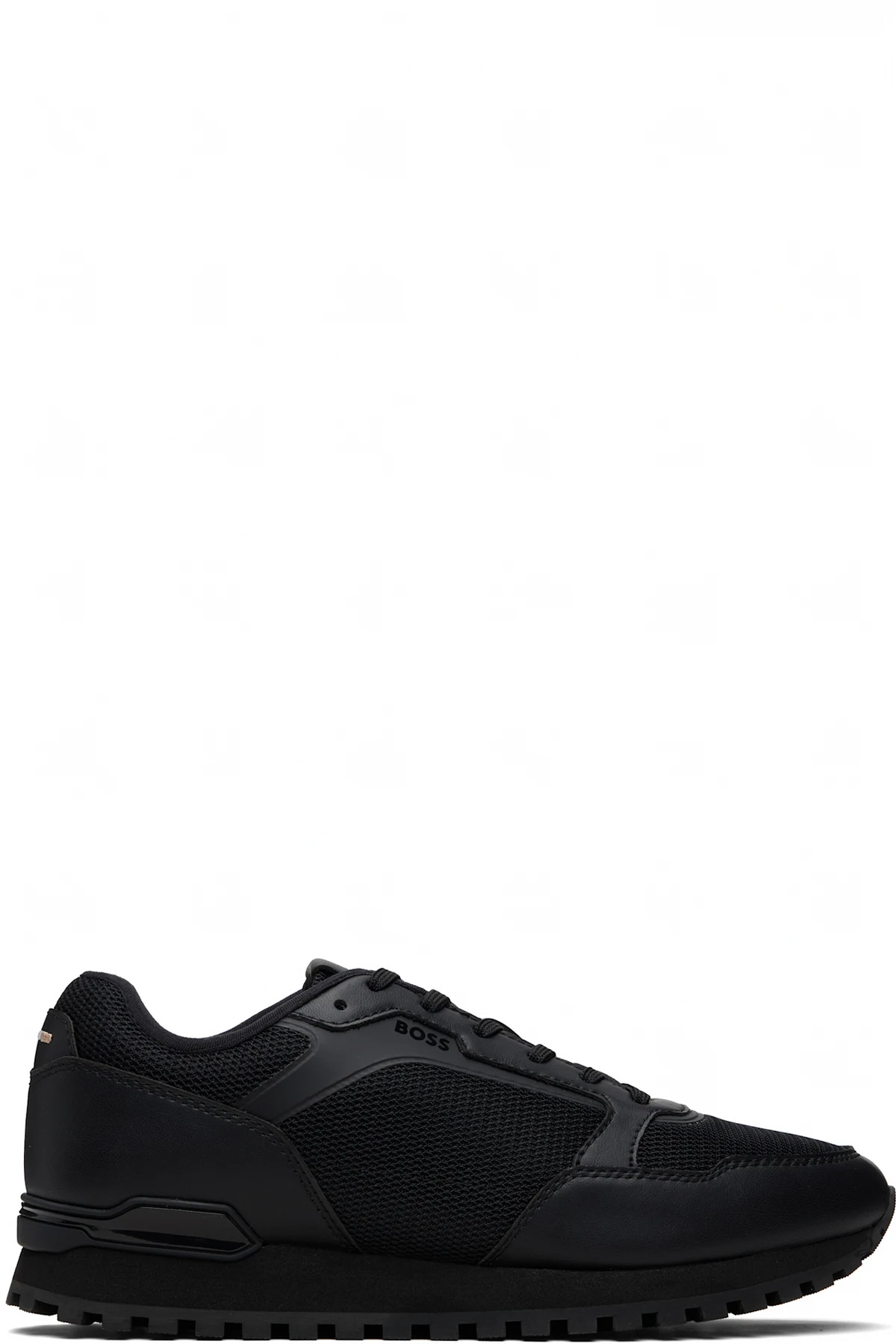Black Running-Inspired Sneakers