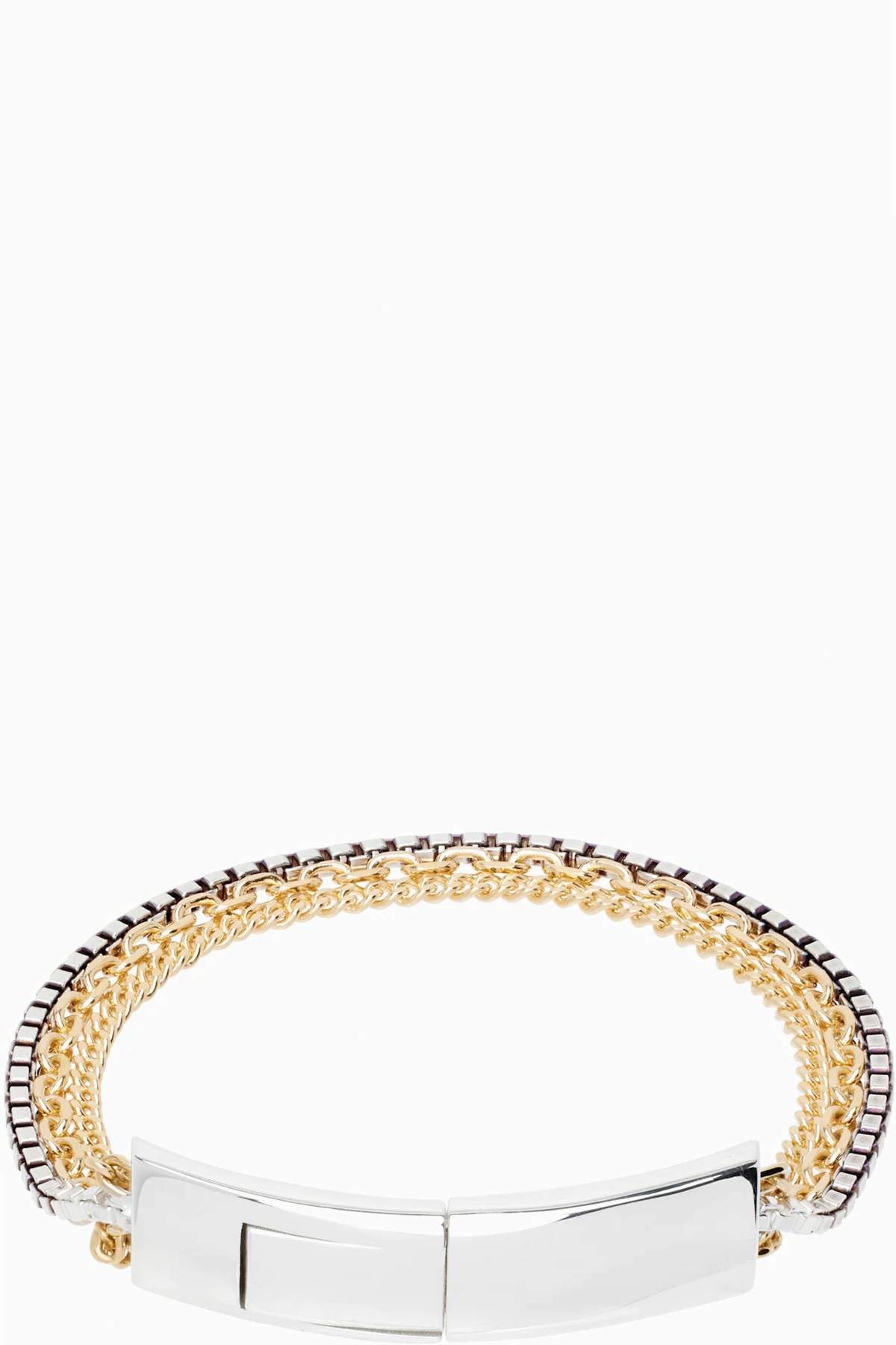 Gold & Silver Detail Chain Bracelet