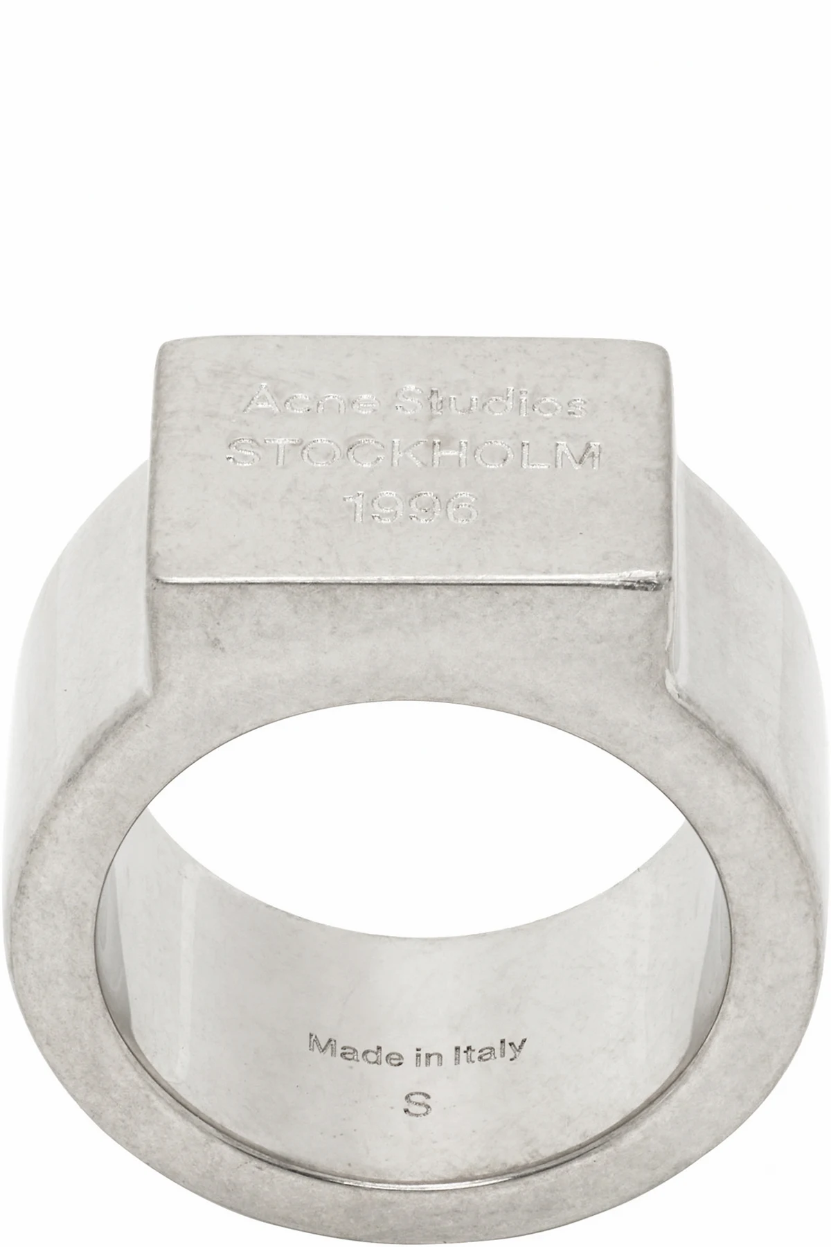 Logo Engraved Signet Ring