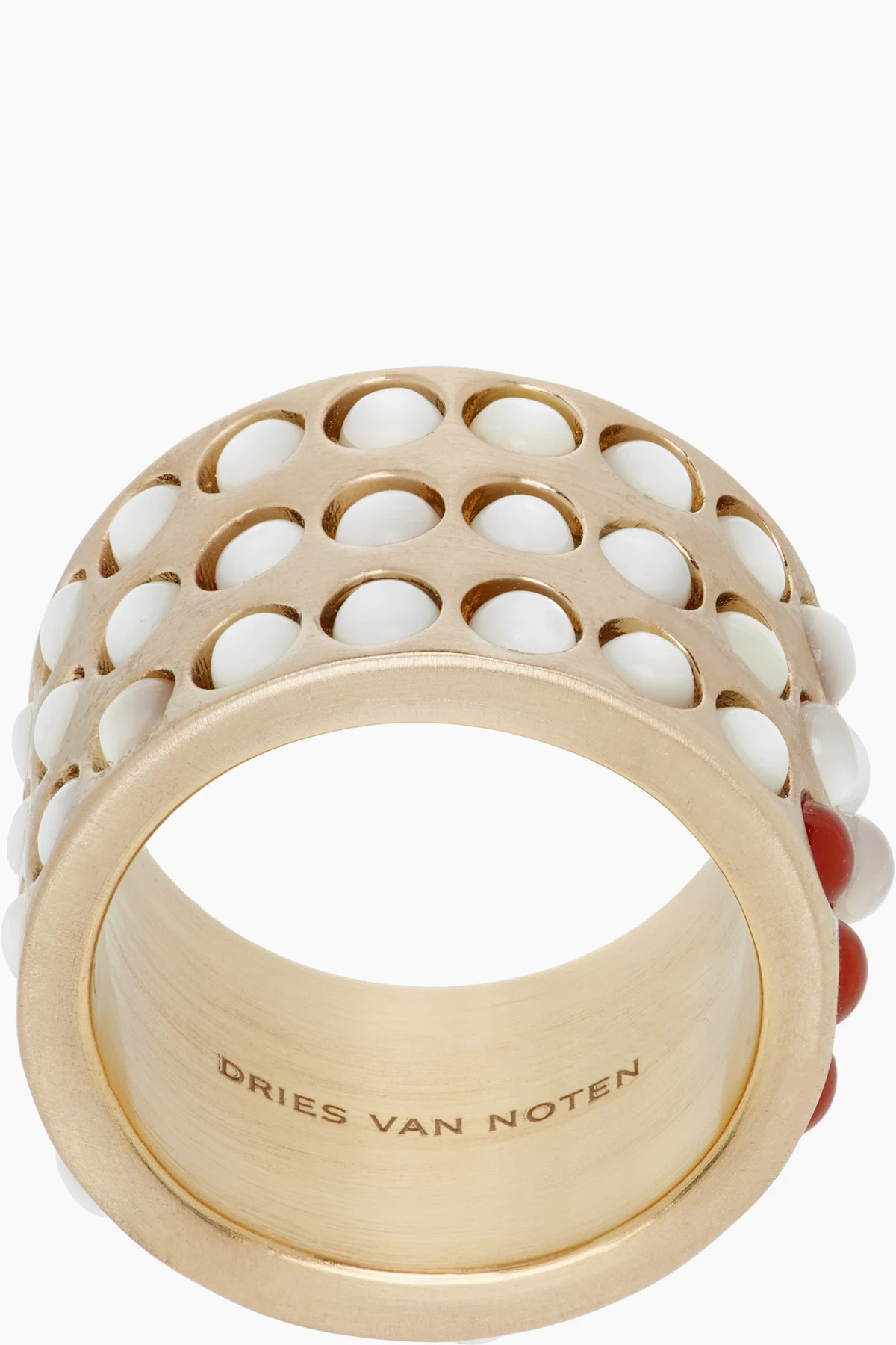 Layered Stone Band Ring