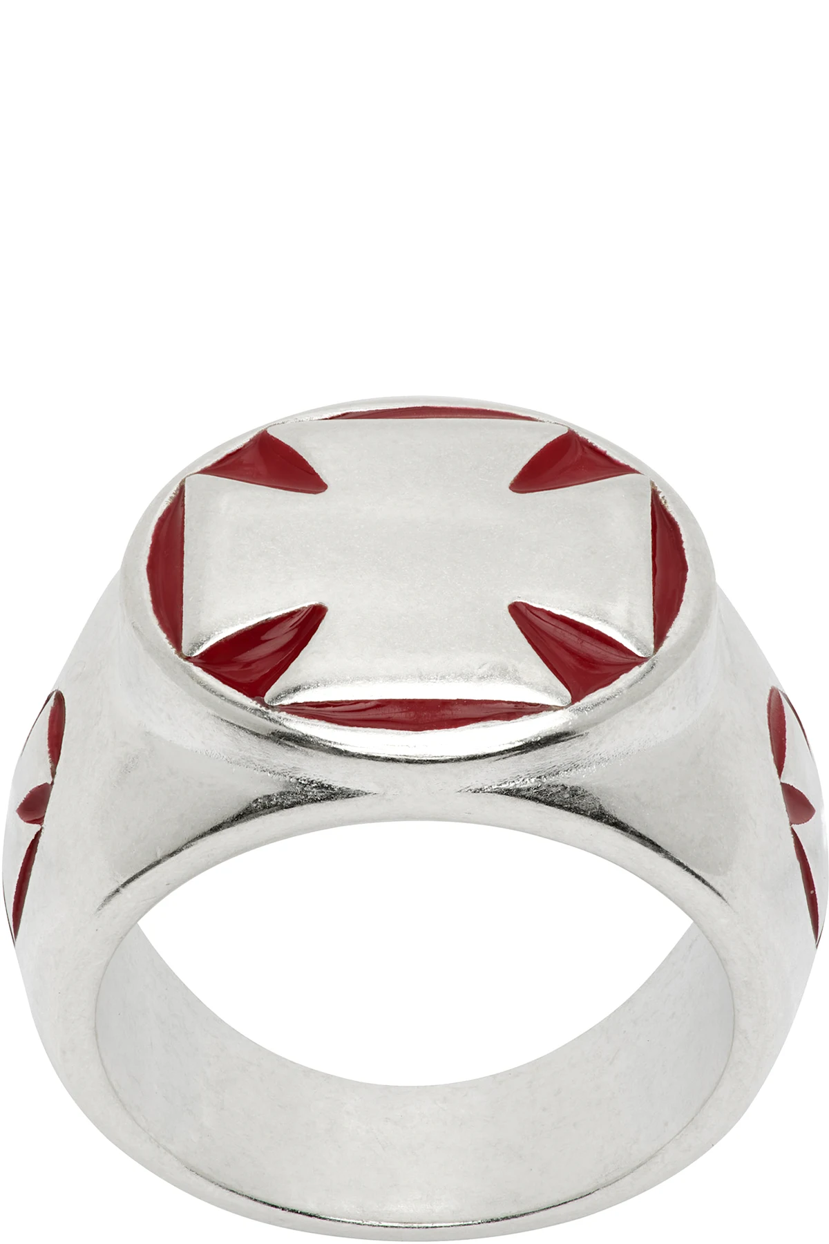 Biker Cross Signet Ring