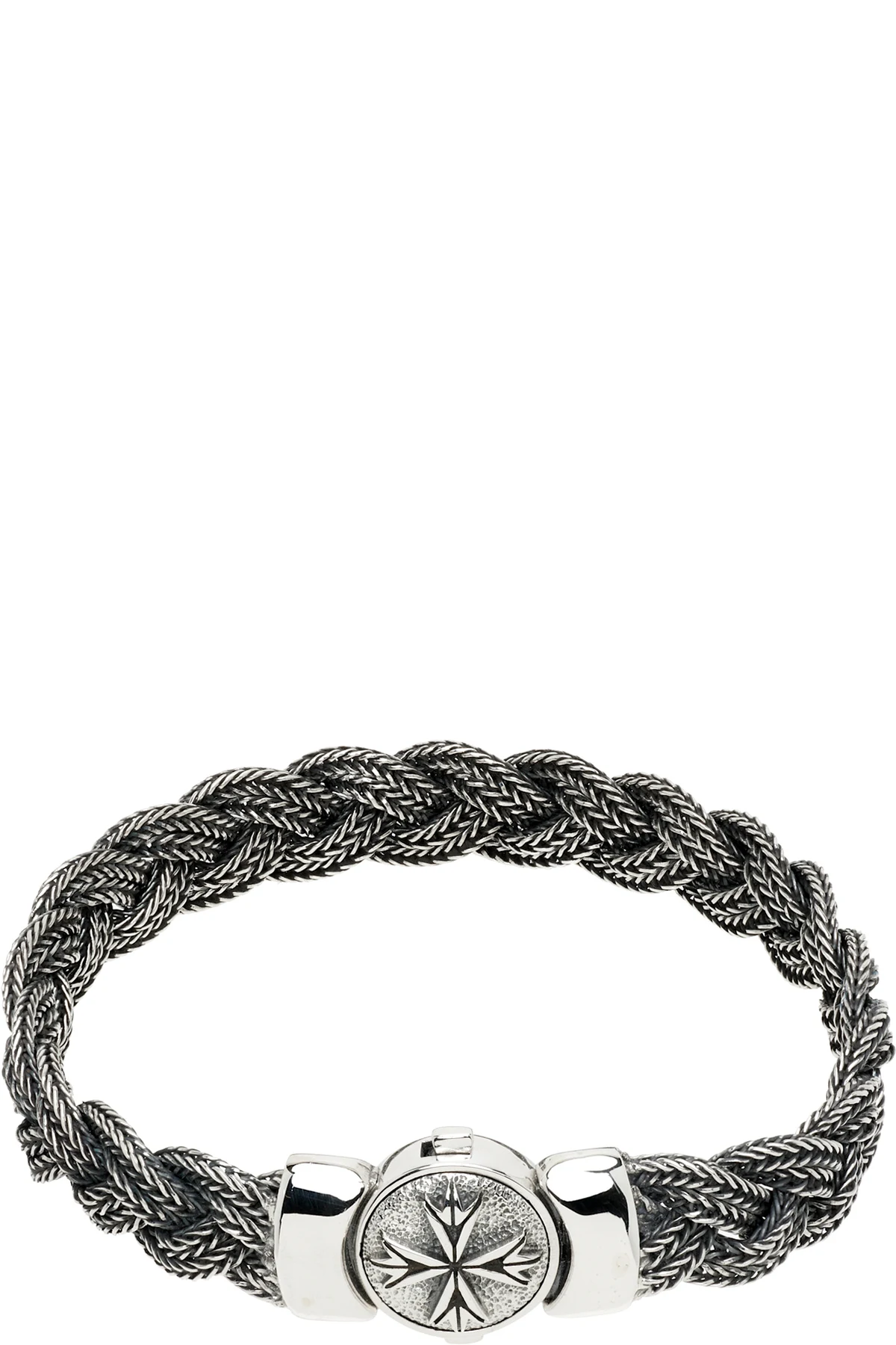 Large Flat Braided Bracelet