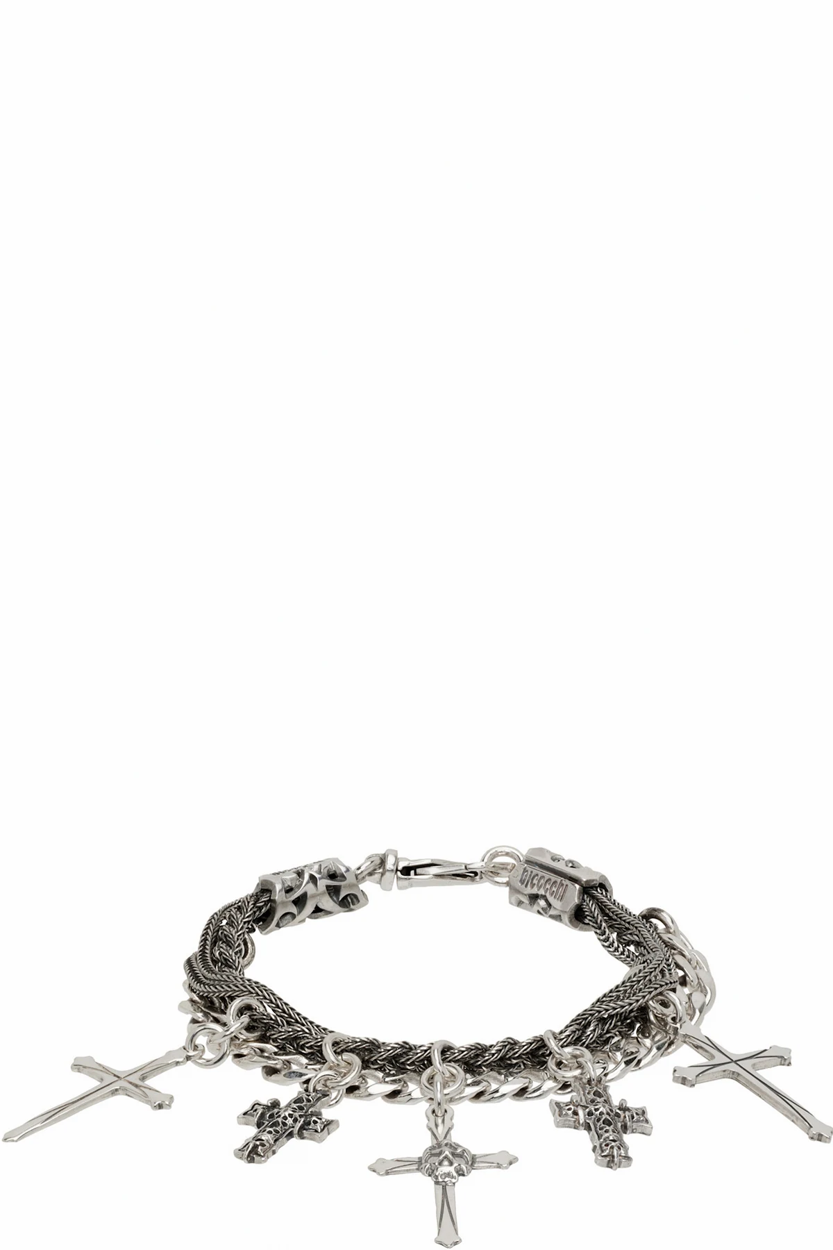 Gothic Cross Charm Bracelet