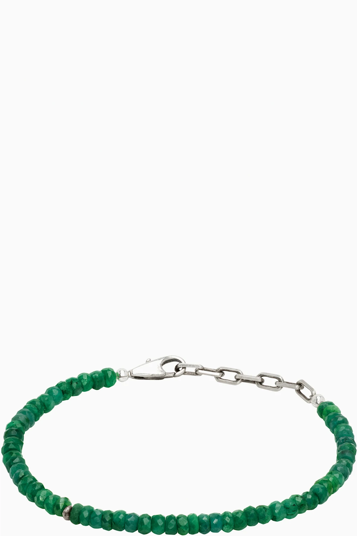 Beaded Stones Emerald Bracelet