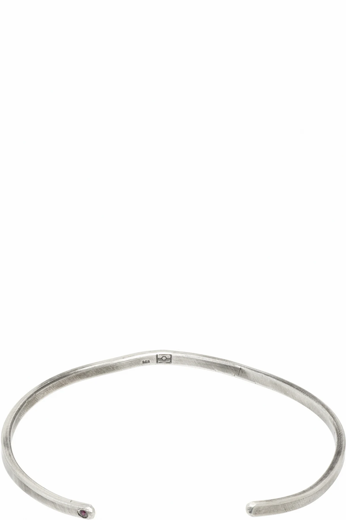 Beaten Bar Ruby Cuff Bracelet