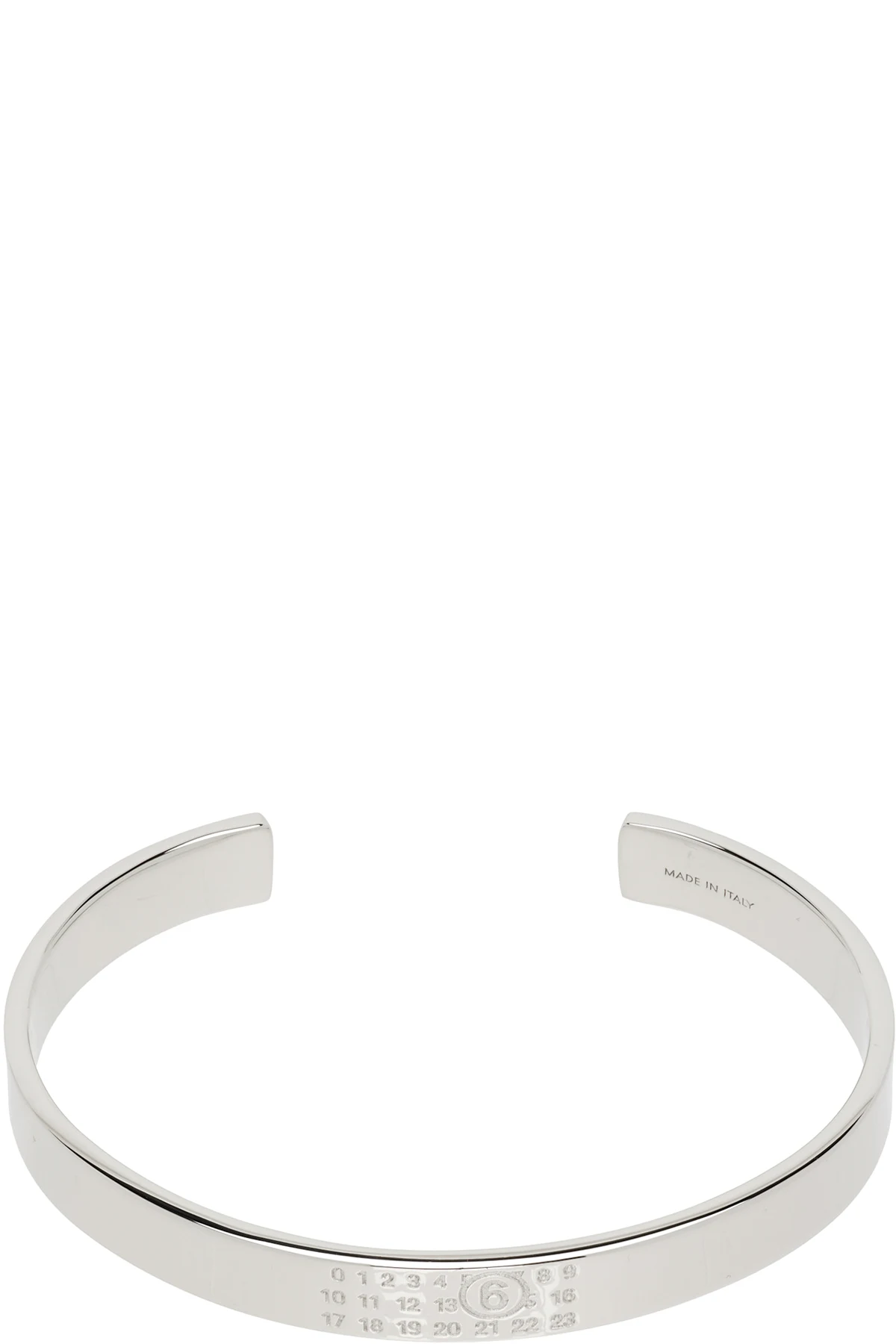 Numerical Minimal Signature Cuff Bracelet