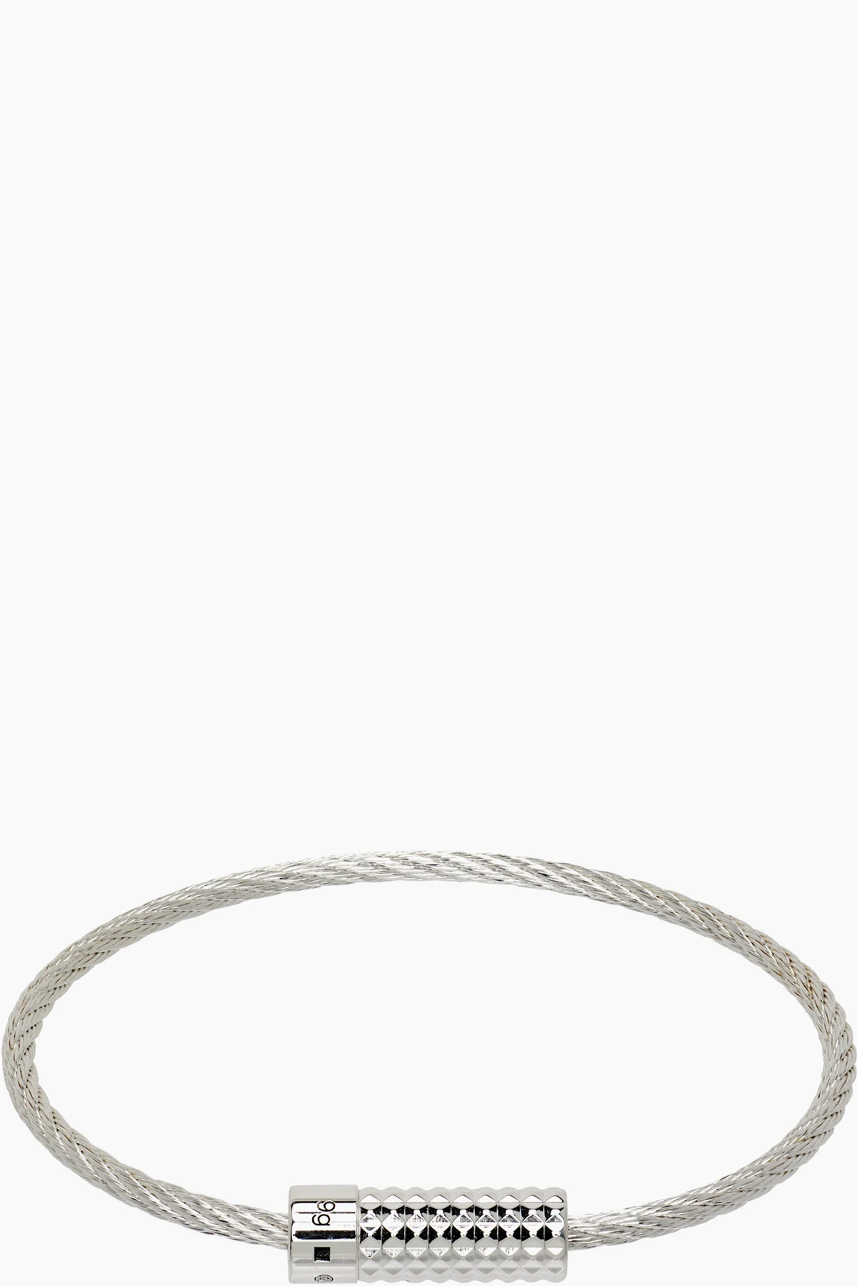 Pyramid Guilloche Cable 'le 9g' Bracelet