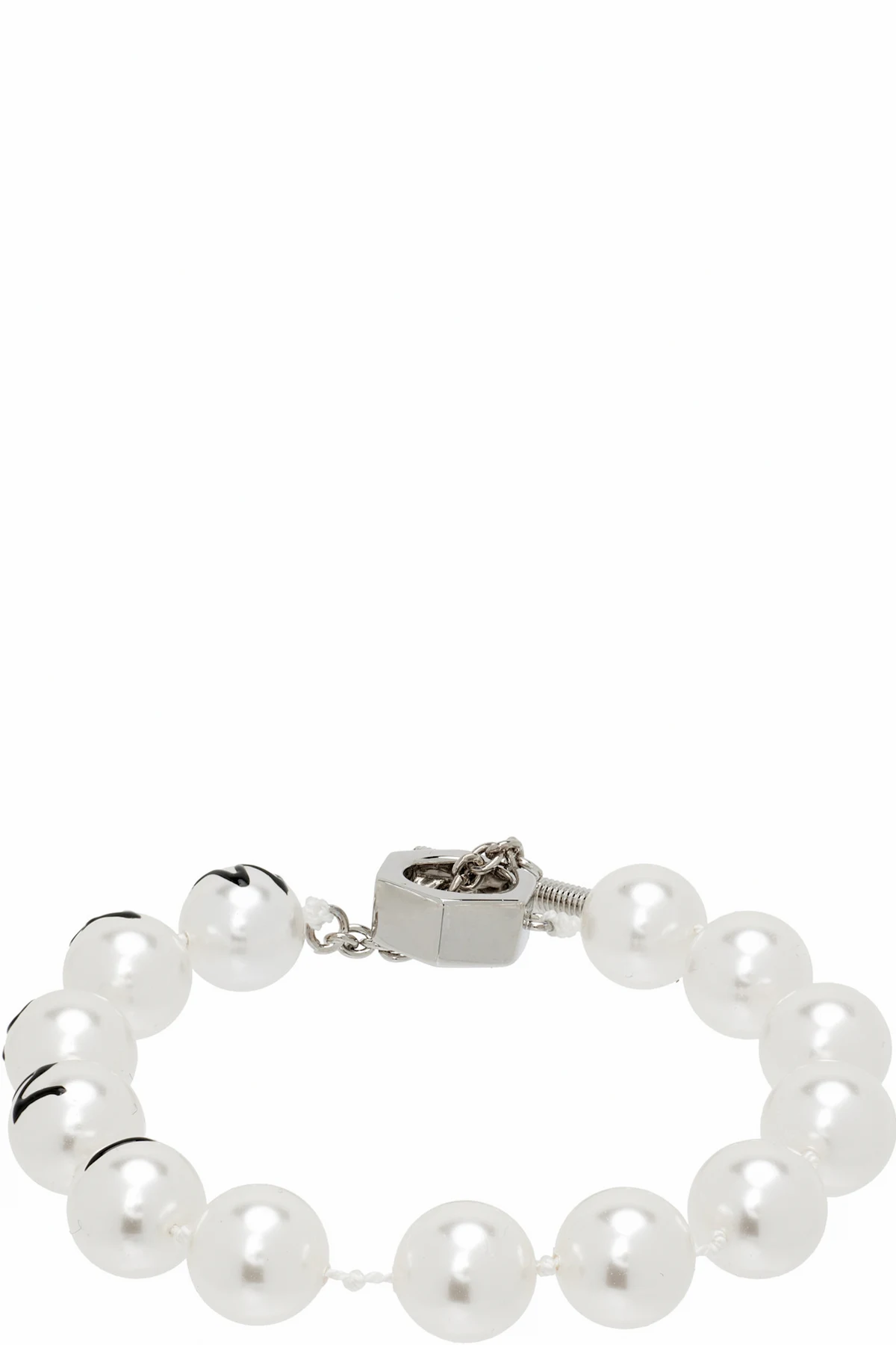 Faux-Pearls & Metal Bracelet