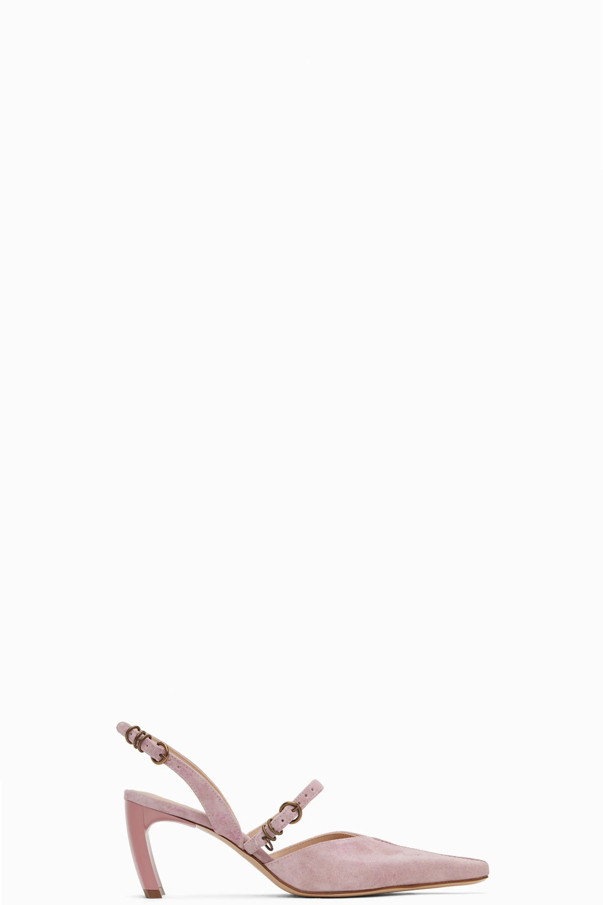 Pink Serpent Mule Heels