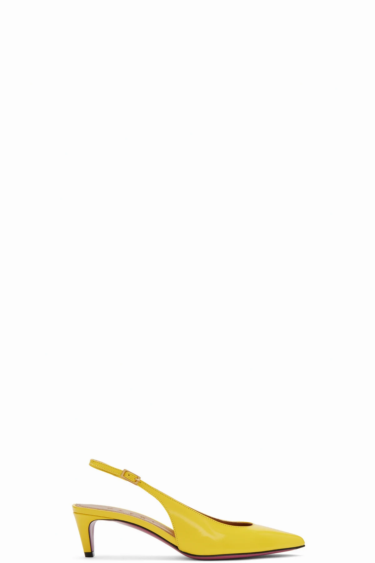 Yellow Rhythm Slingback Heels