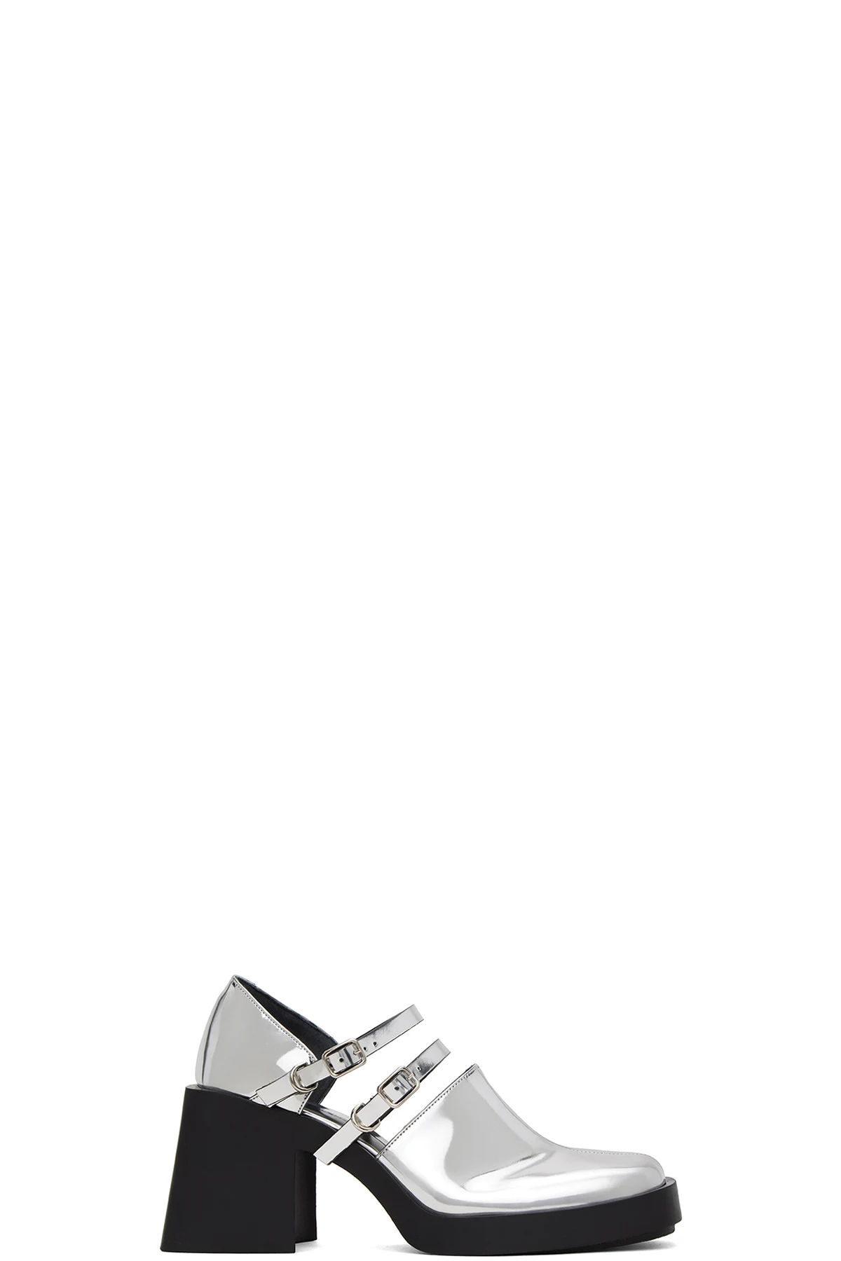 Silver Jennie Mary-Jane Heels