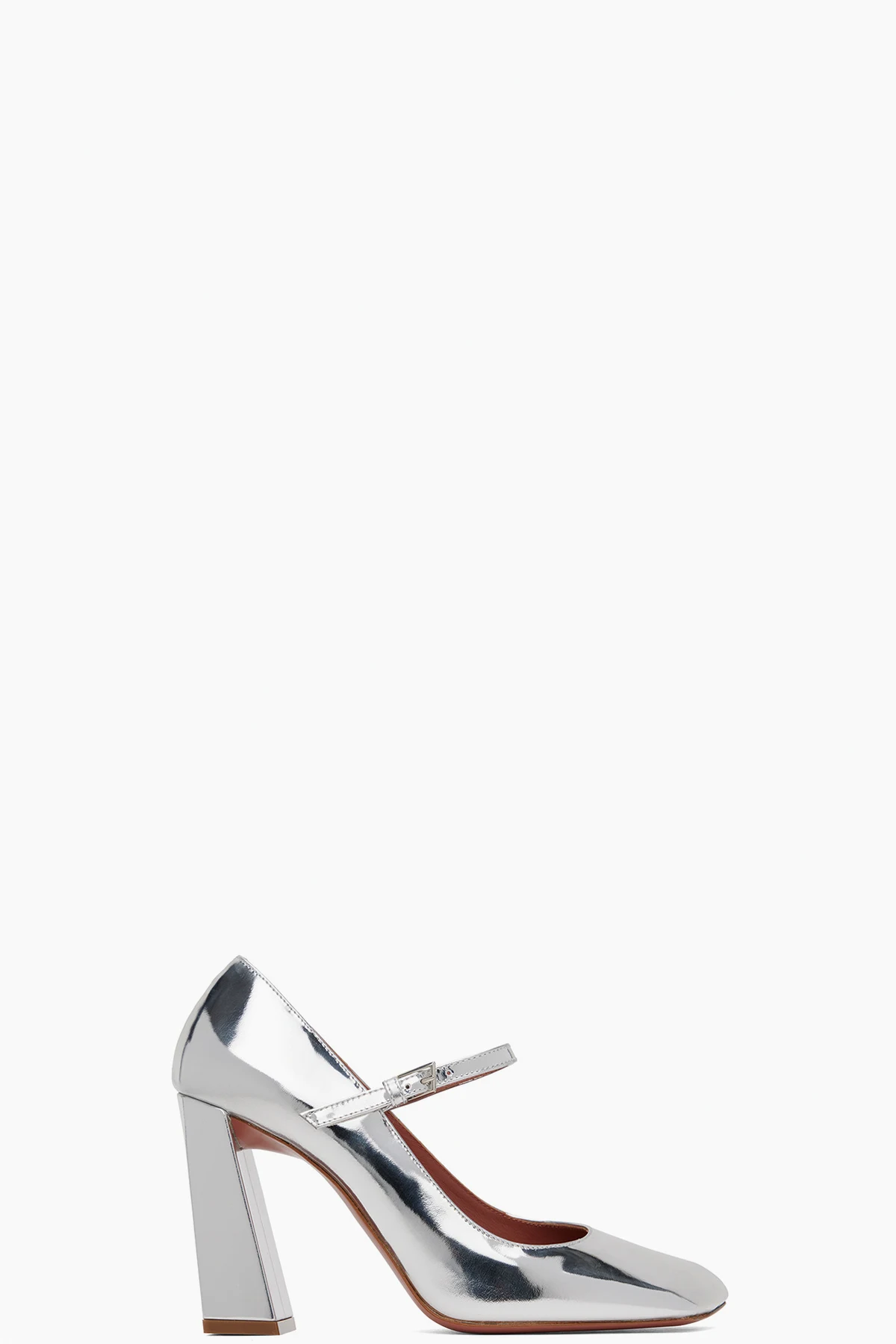 Silver Mary Jane Heels