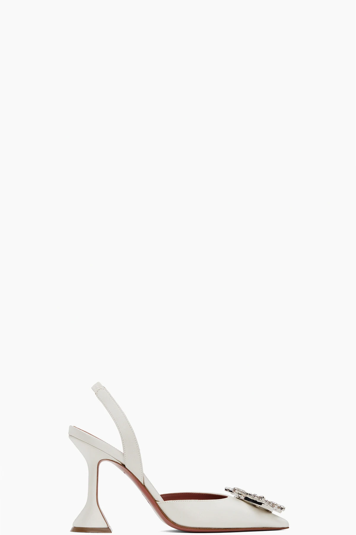 White Begum Sling Heels