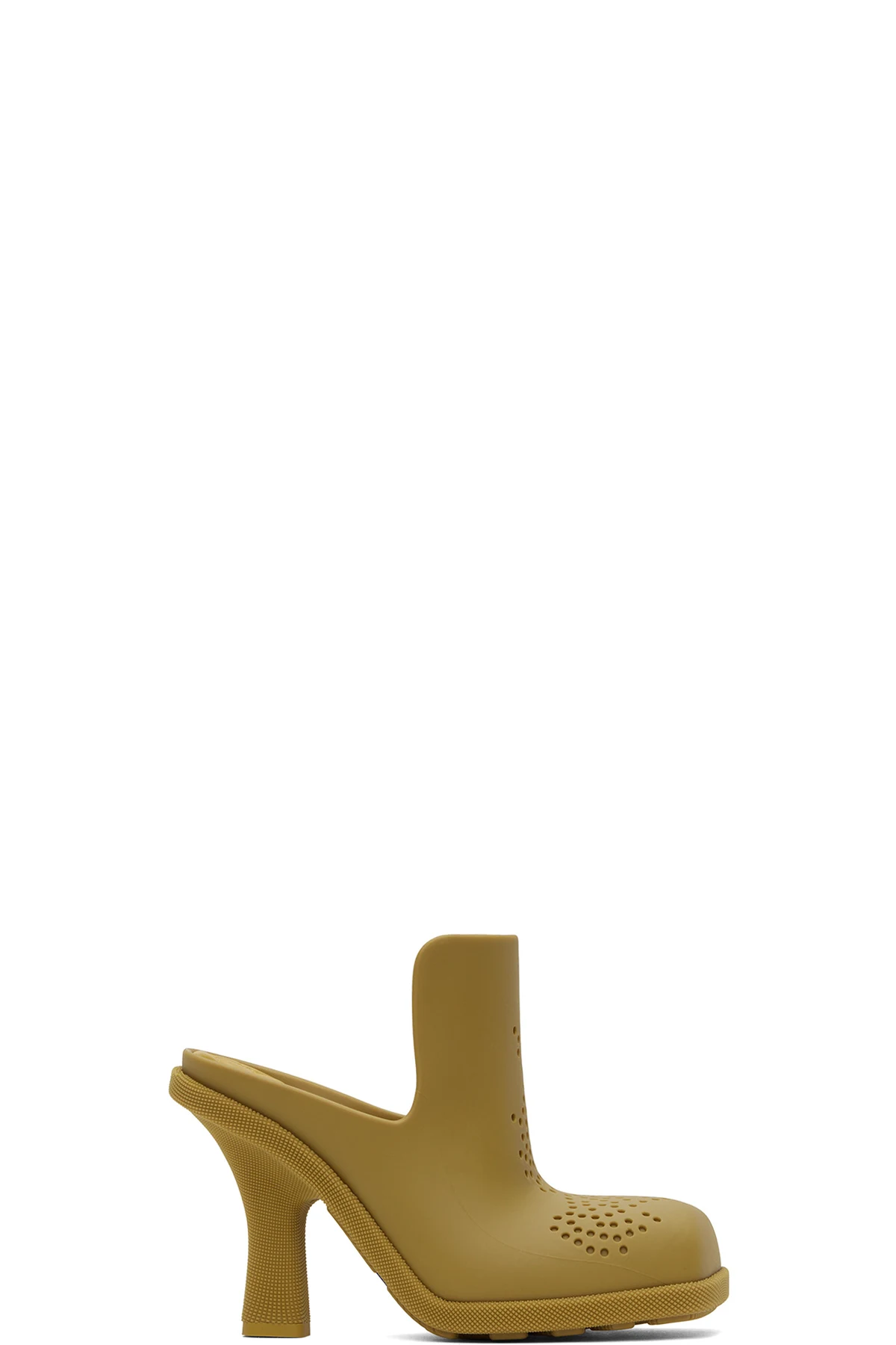 Yellow Rubber Highland Mules