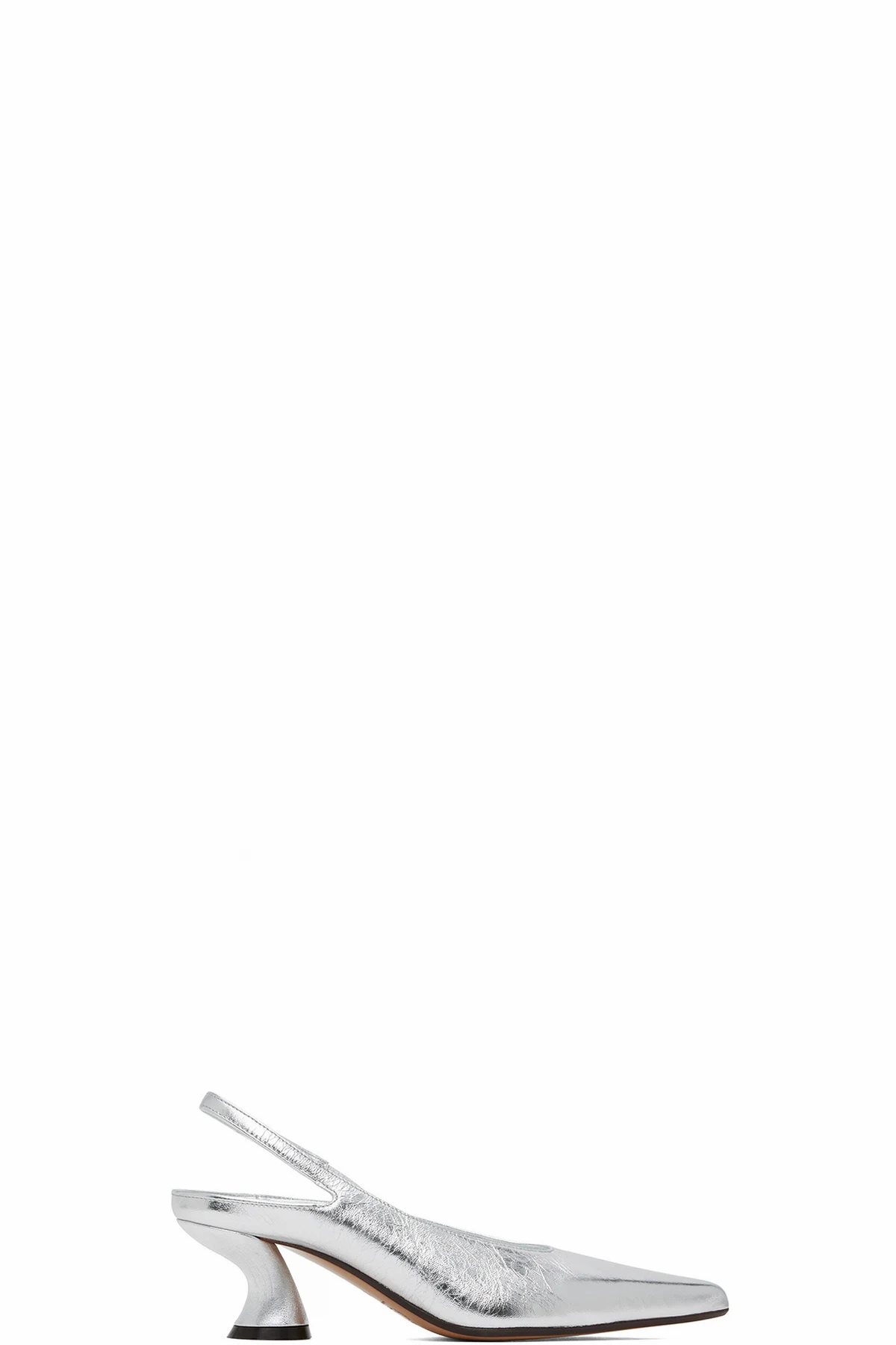 Silver Slingback Heels
