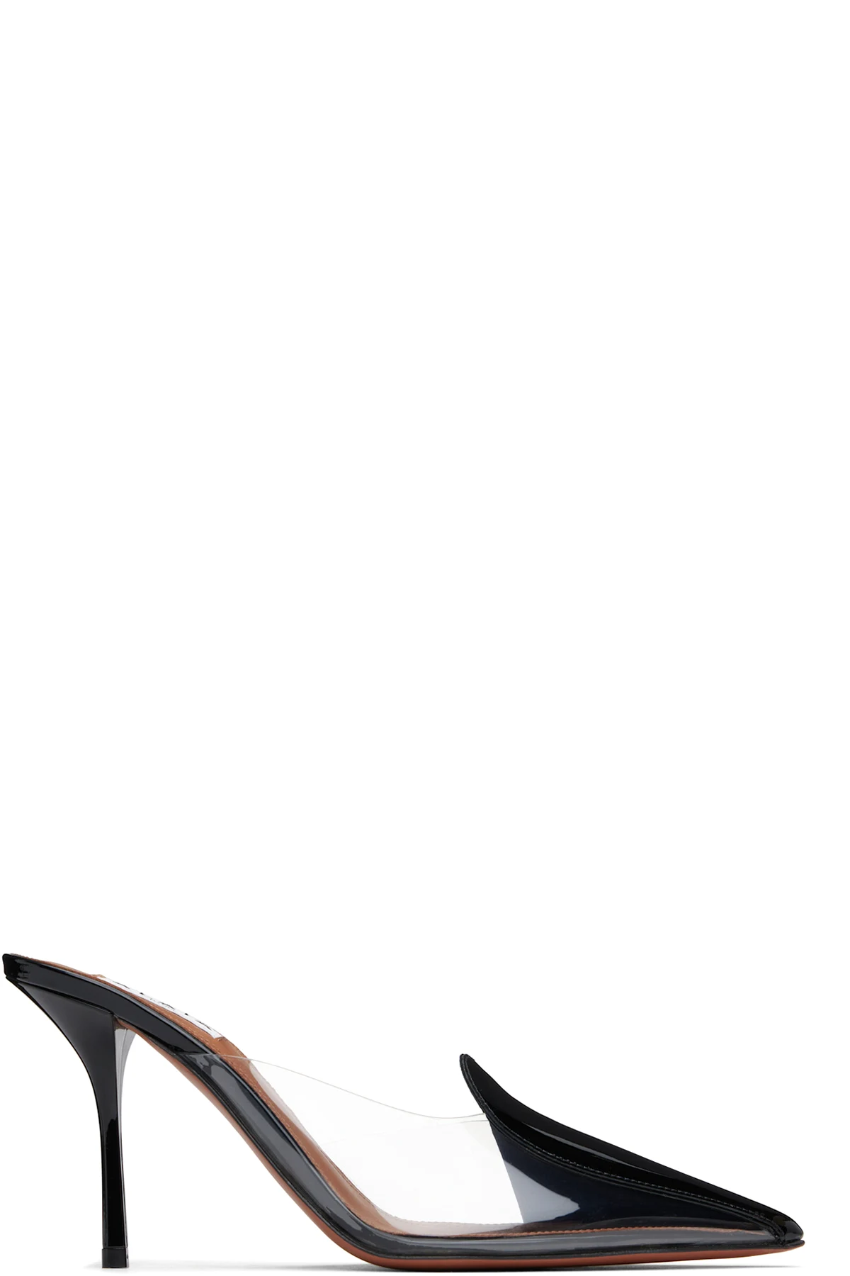 Black Calfskin Leather 90 Mules