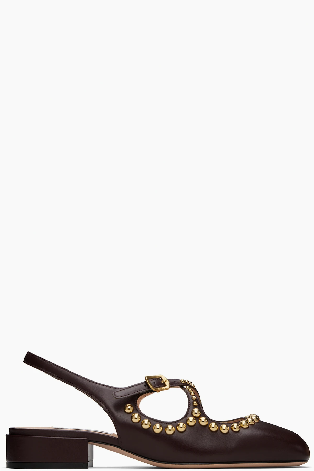 Brown Ballyrina Slingback Heels