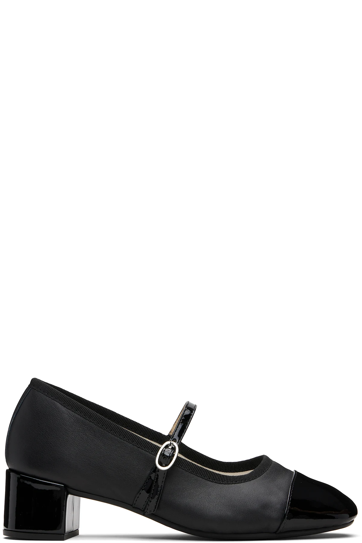 Black Georgiana 45 Mary-Jane Heels