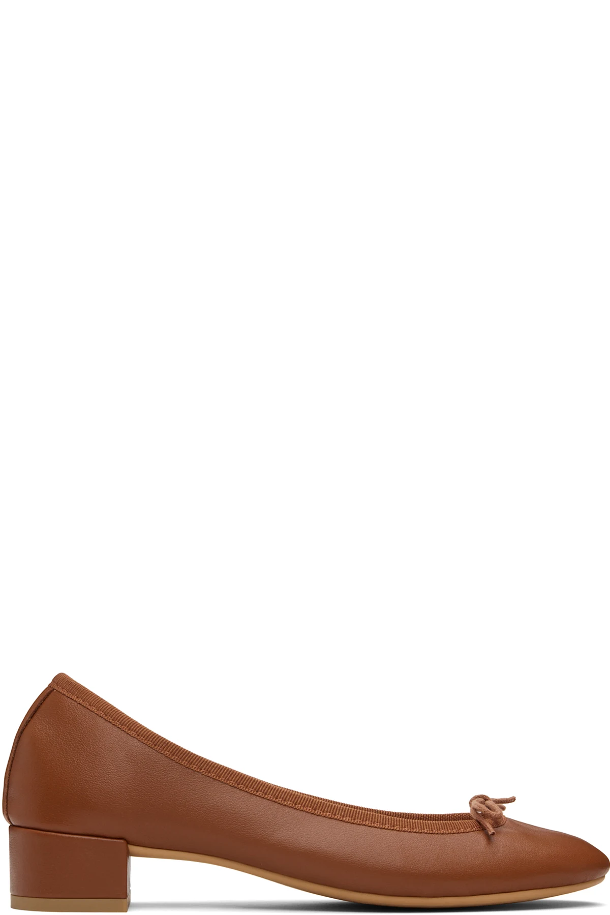 Tan Camille Rubber-Sole Heels