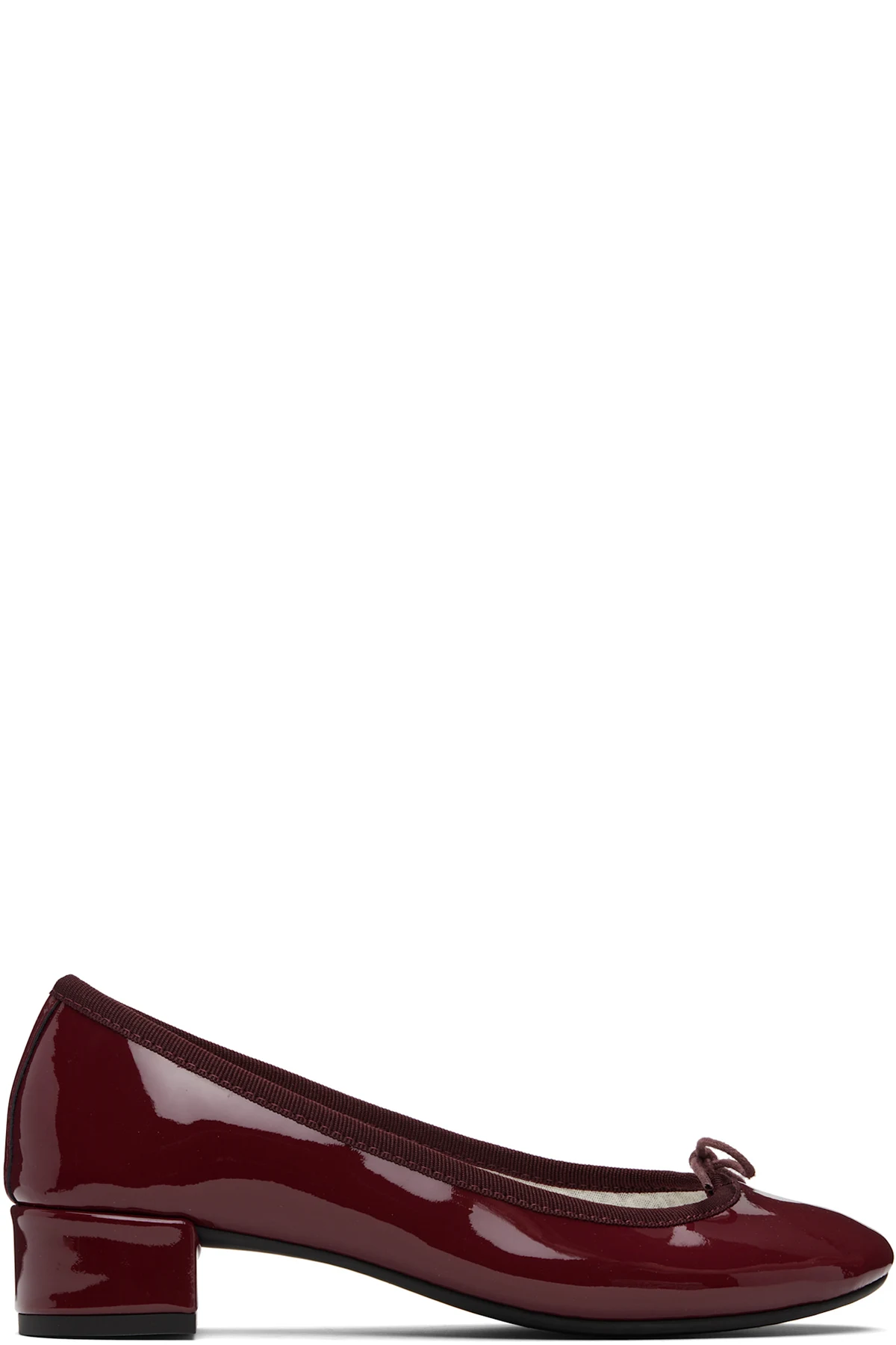 Burgundy Camille Rubber-Sole Heels
