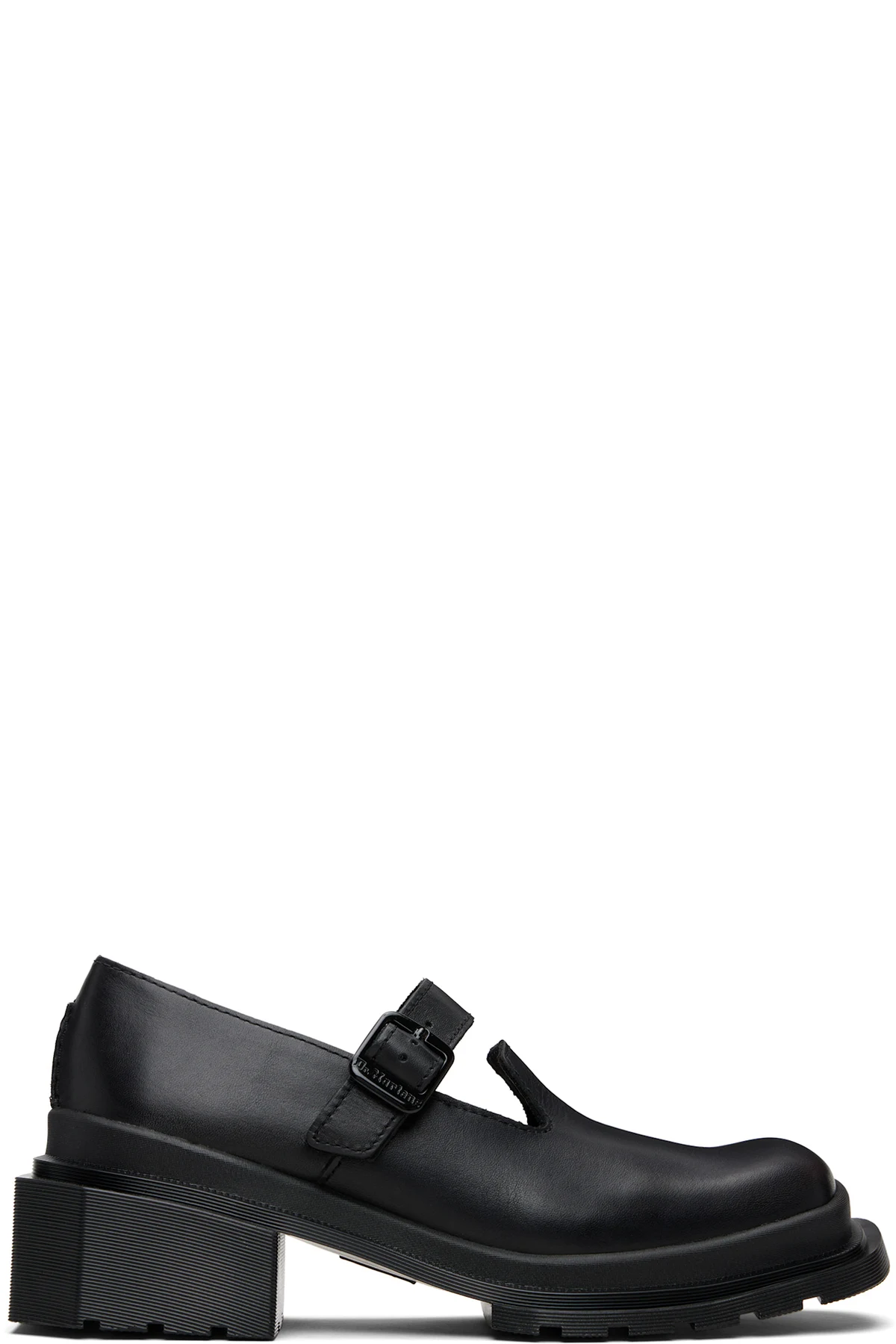 Black Maybole Square Toe Mary Jane Heels