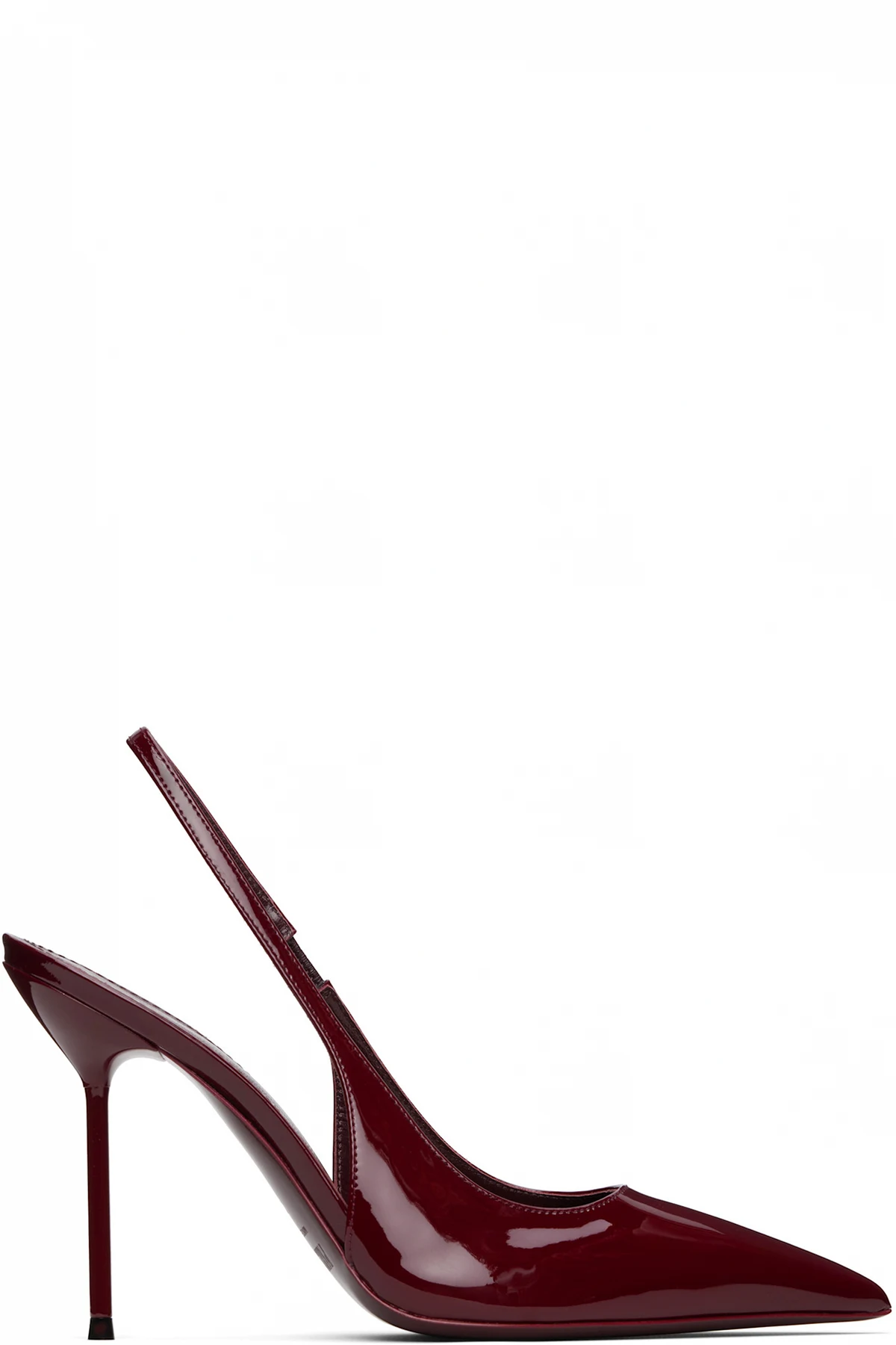 Burgundy Lidia Slingback Heels