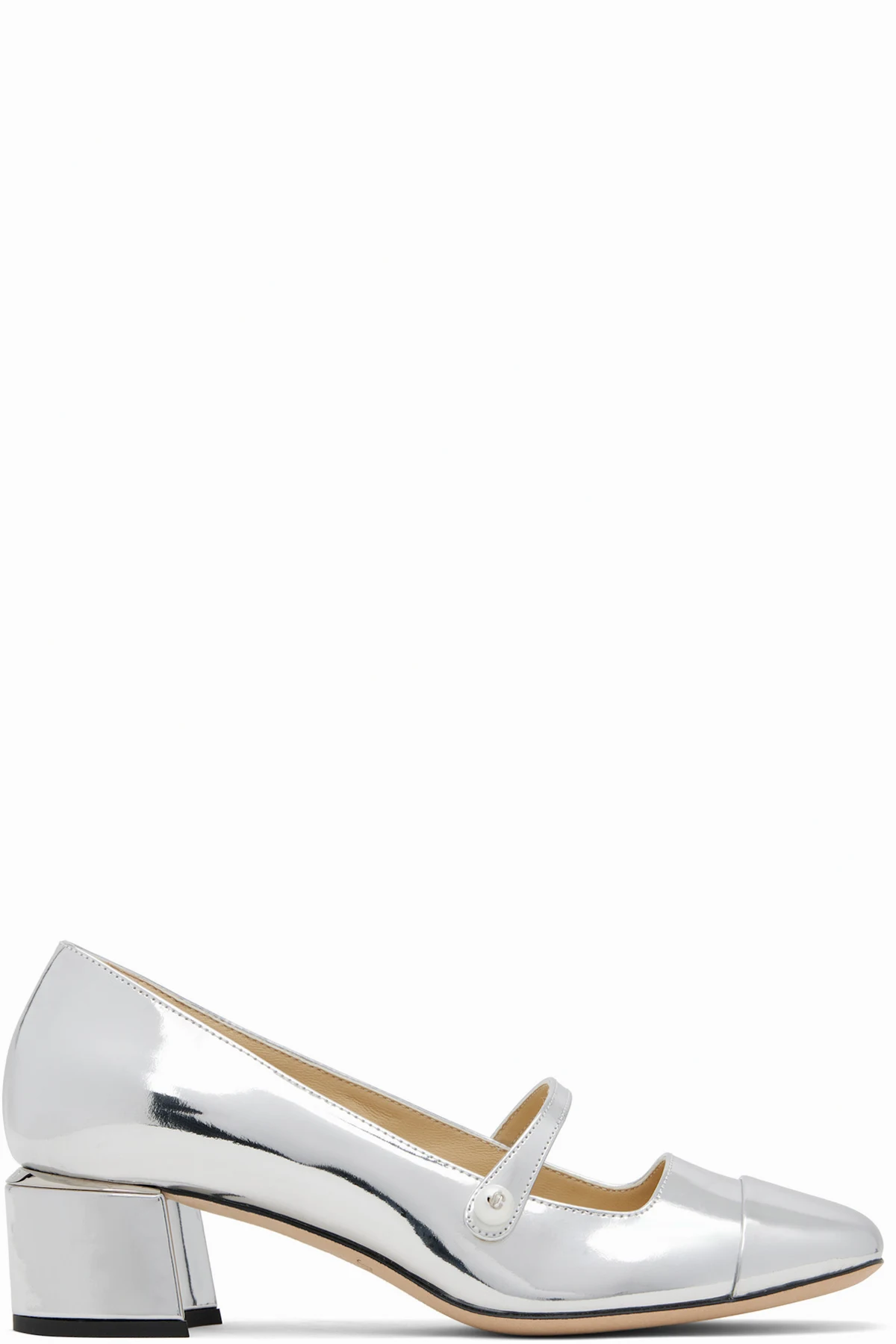 Silver Elisa 45 Heels